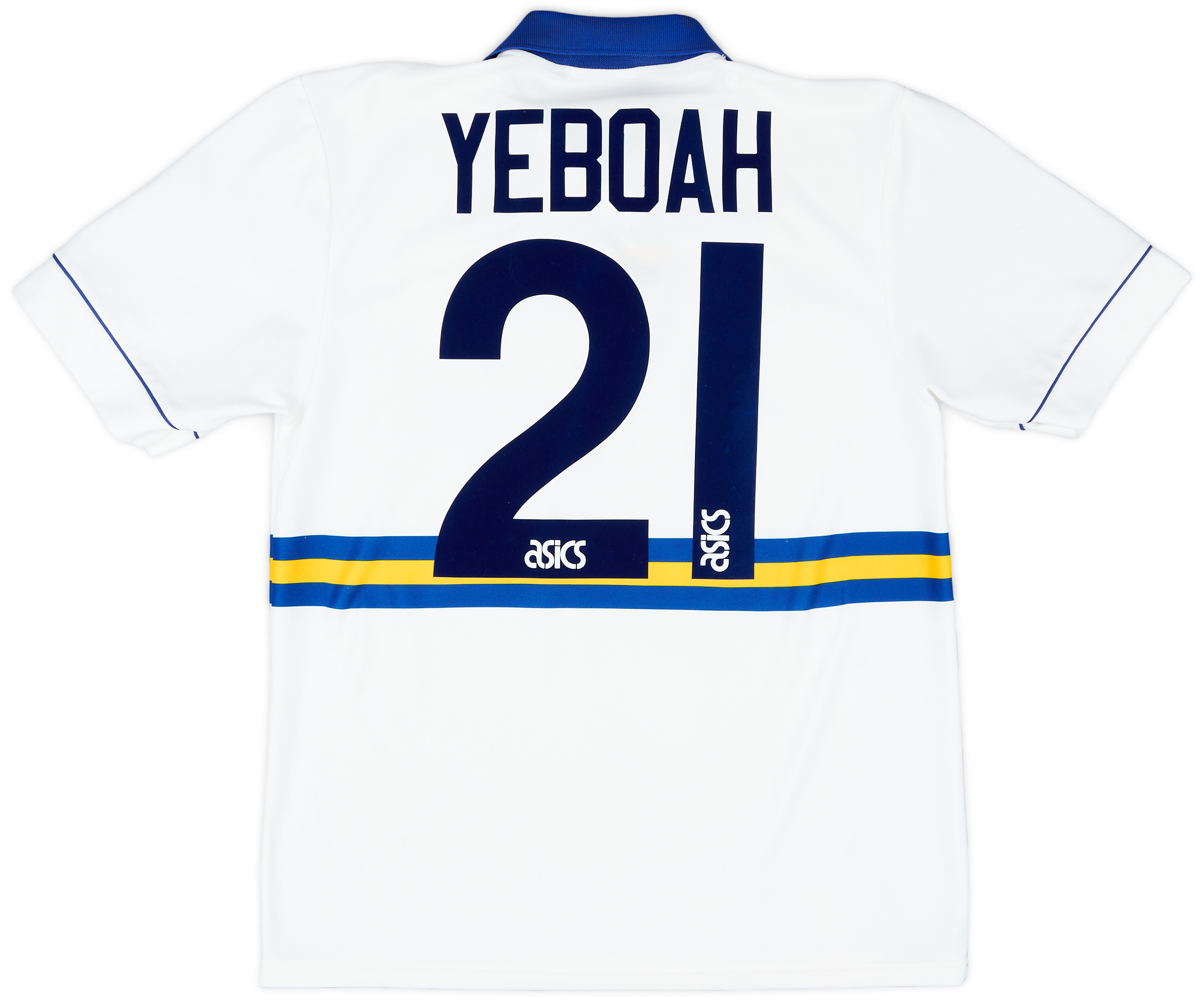 199395 Leeds United Home Shirt Yeboah 21 7/10 (M)