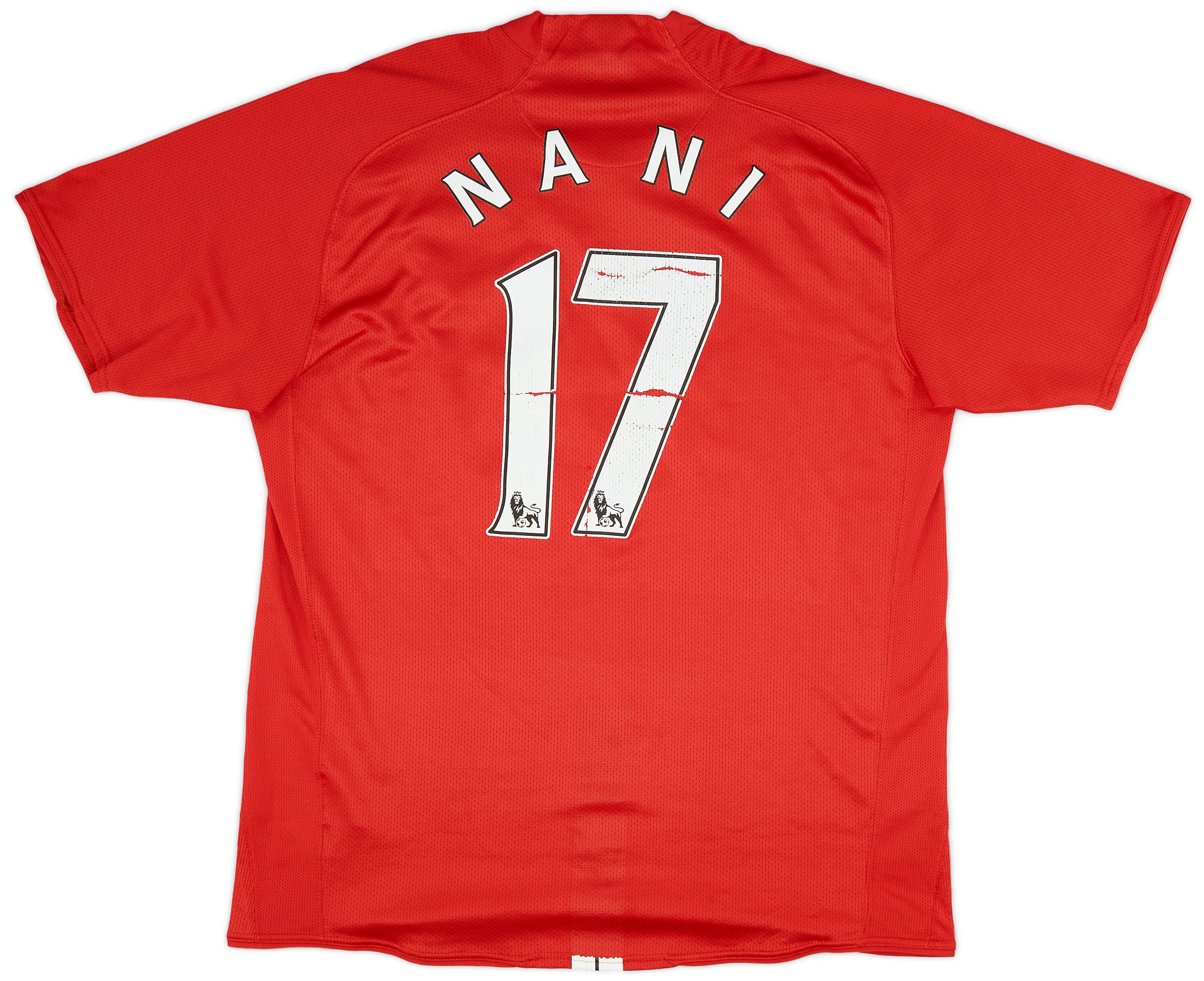 2007-09 Manchester United Home Shirt Nani #17 - 4/10 - (L)