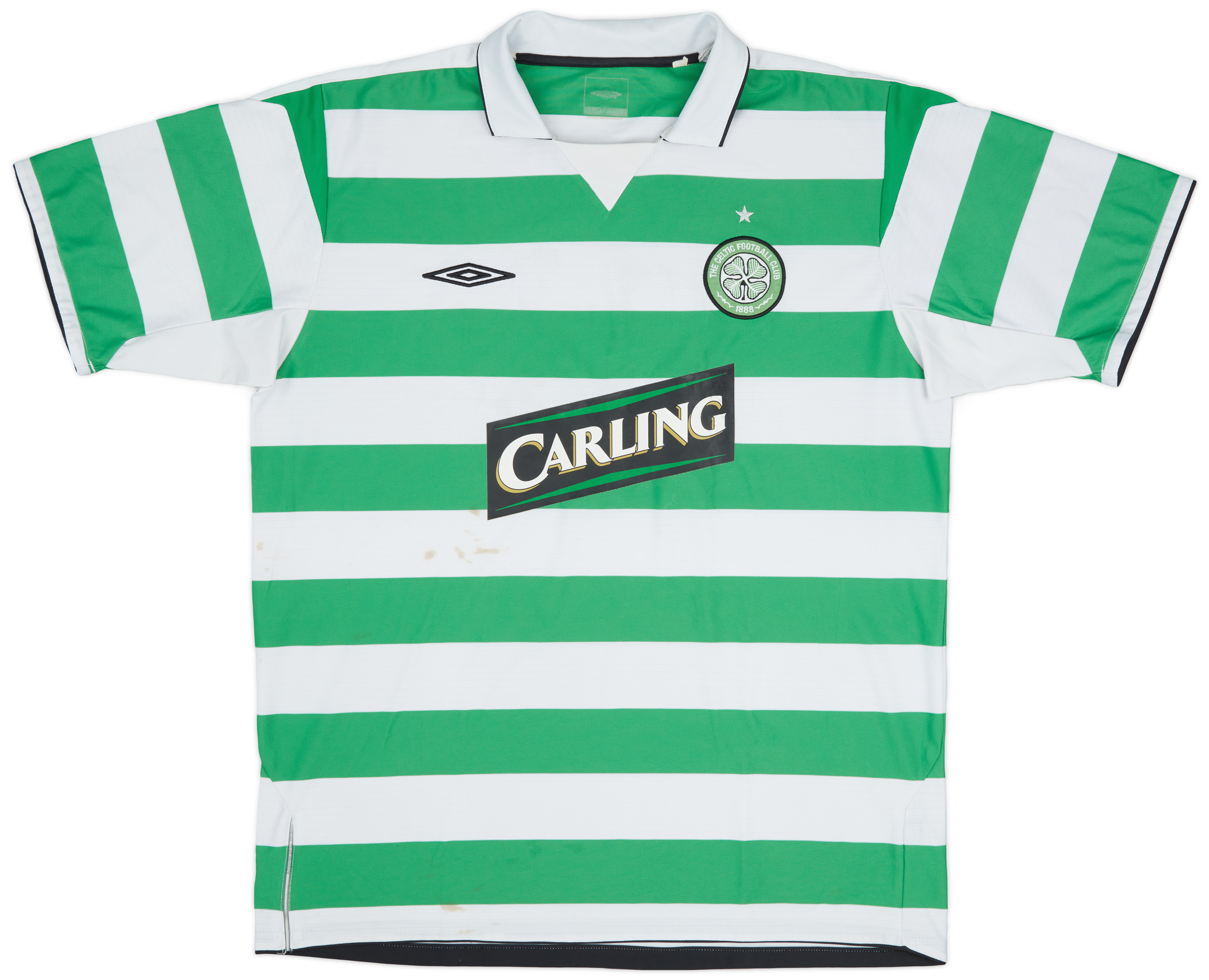 Celtic Home Camiseta de Fútbol 2003 - 2004. Sponsored by Carling