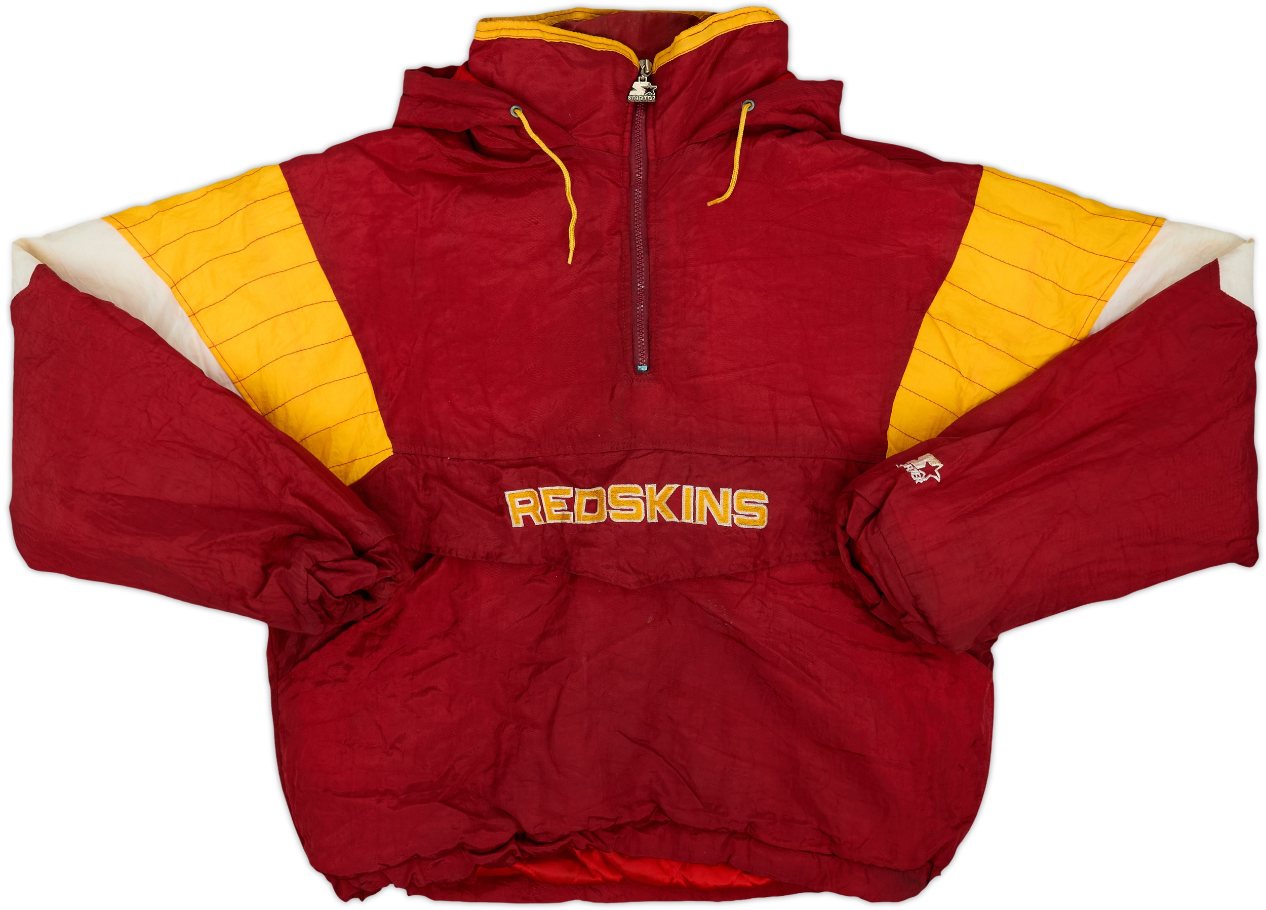 1990s Washington Redskins Starter 1/2 Zip Rain Coat - 7/10 - (L)