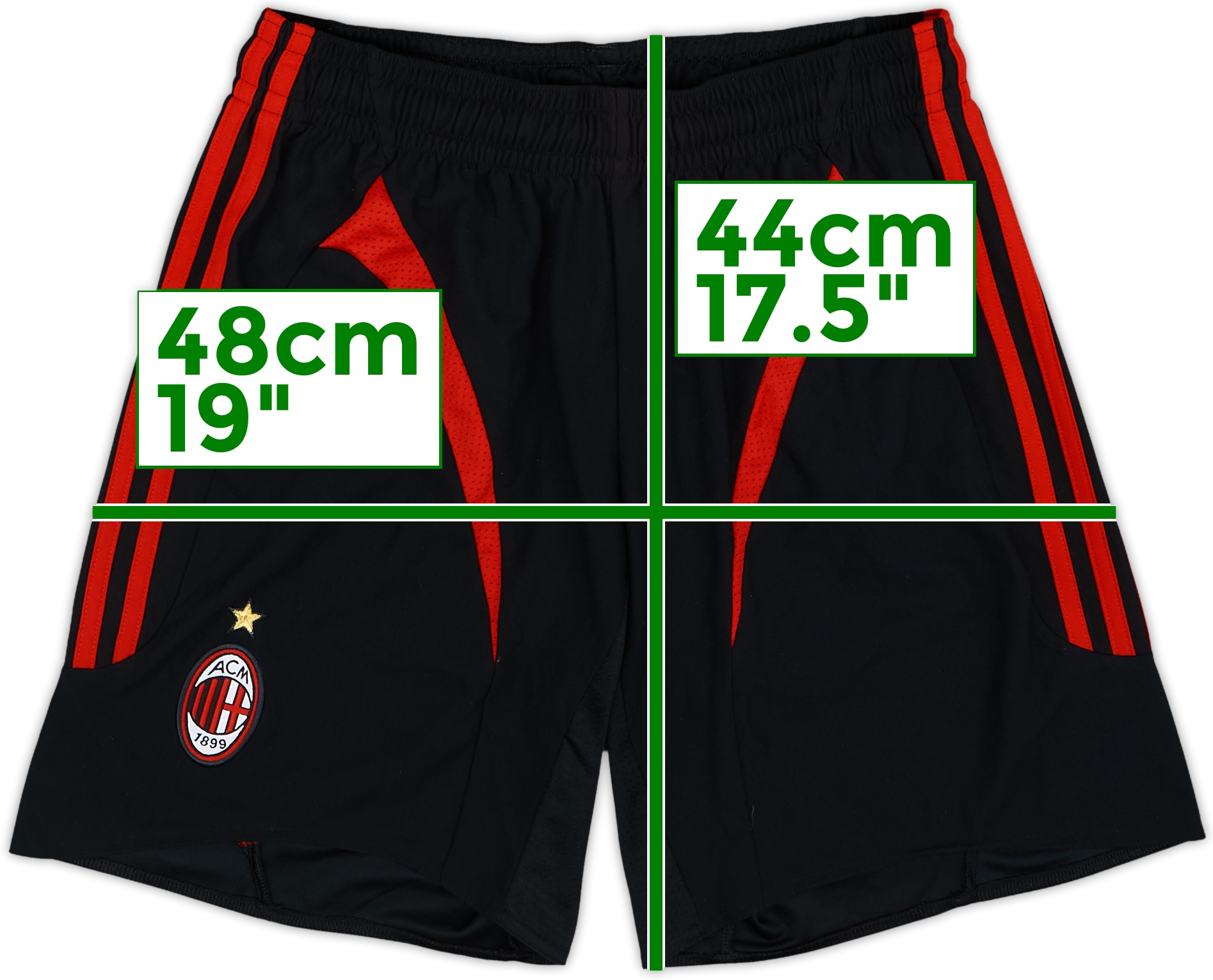 2007-08 AC Milan Third Shorts - 9/10 - (S)