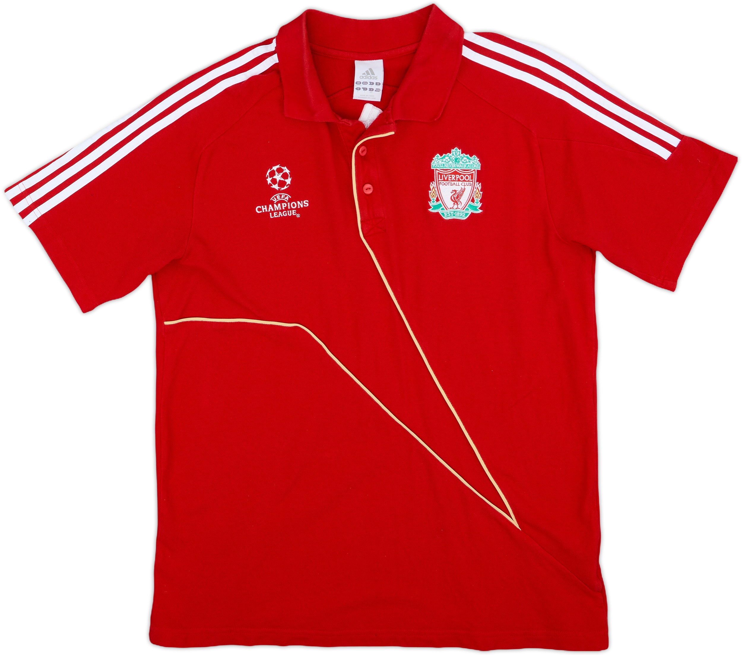 ウェア LIVERPOOL \"Kings of Europe Polo Shirt\" Vintage Official Liverpool Football Club Red Polo Shirt Size