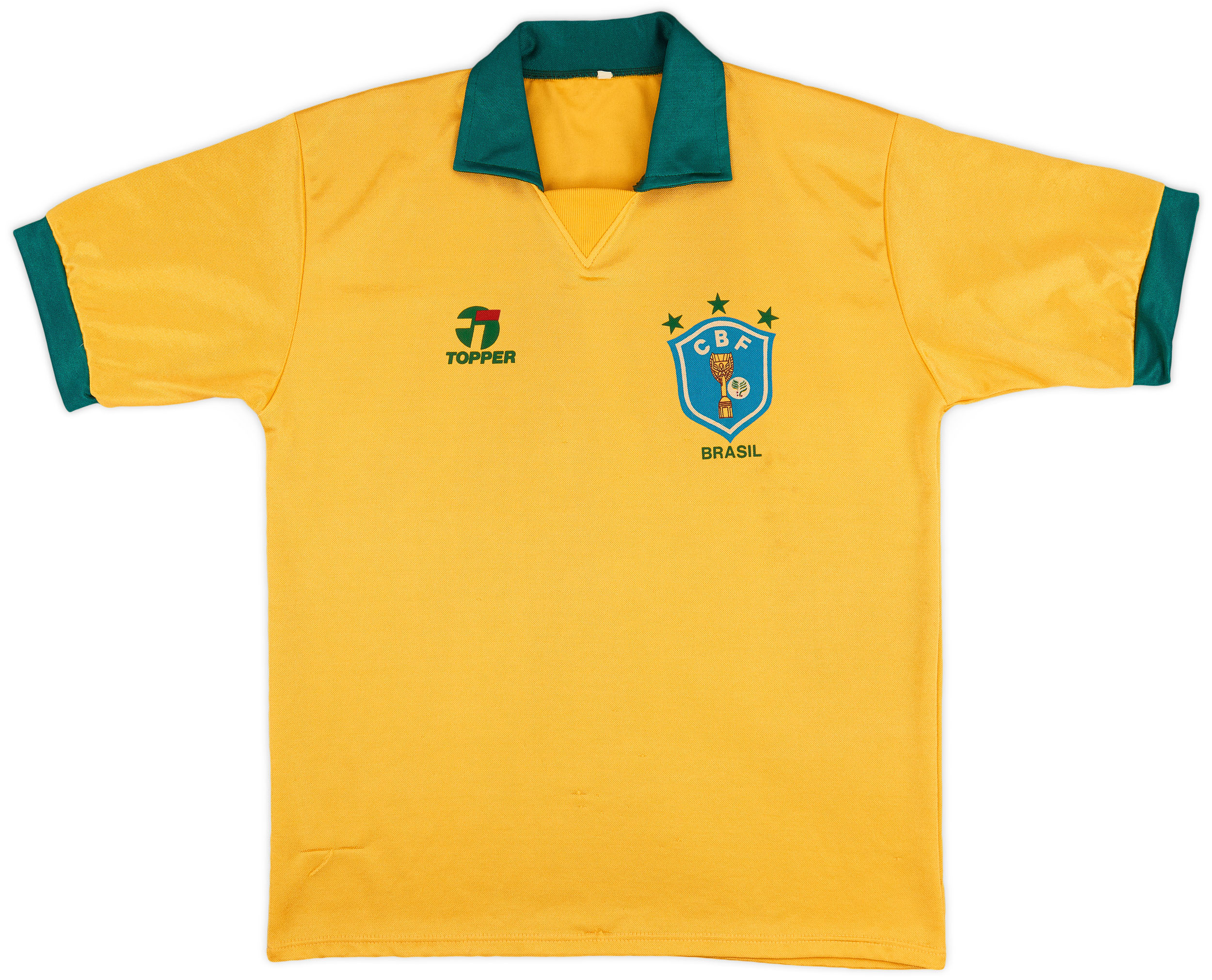 1990 Brazil Home Shirt 9 10 L 1990-brazil-home-shirt-9-10-l
