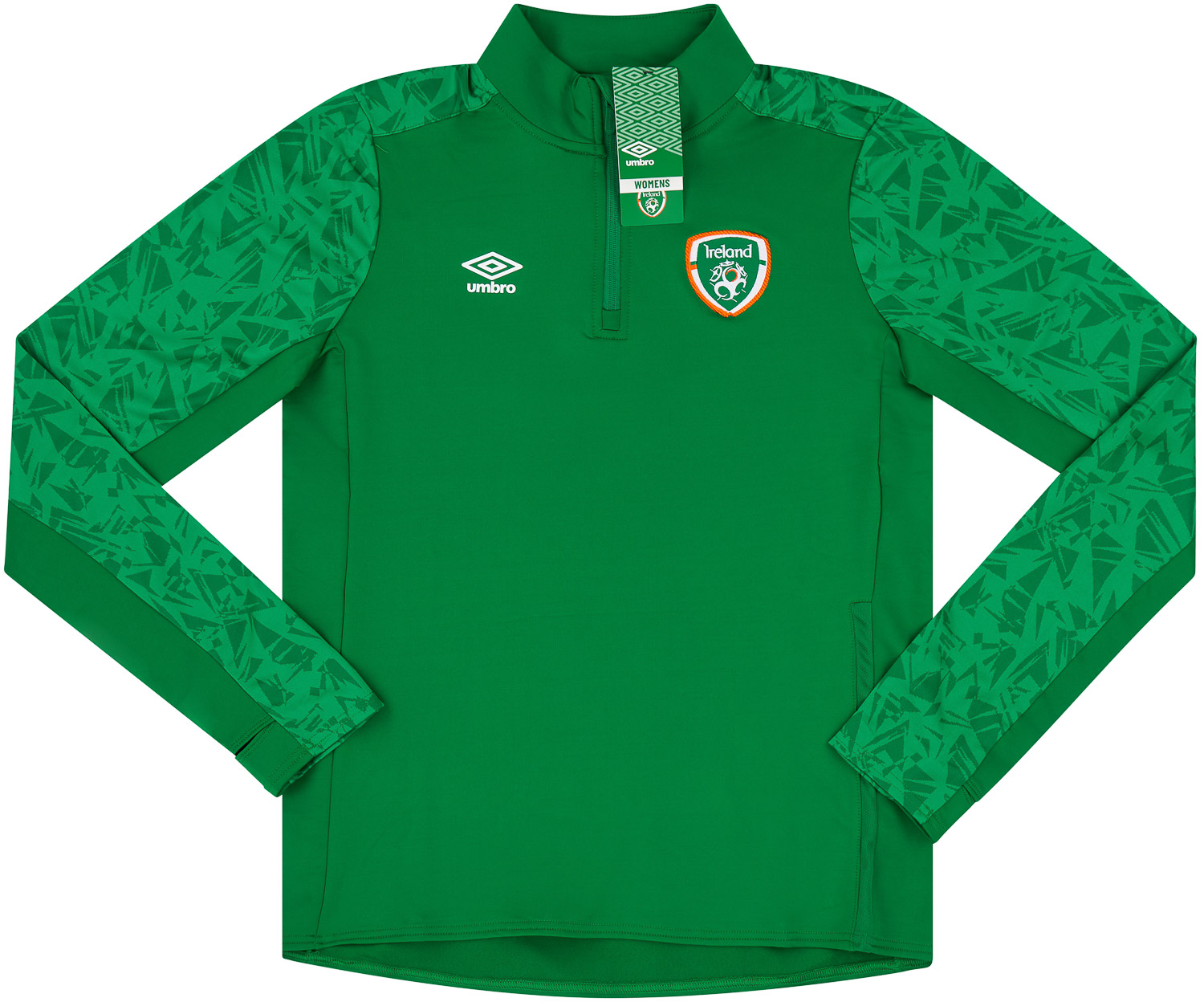 2020 21 Ireland Women s Umbro 1 4 Zip Training Top XL