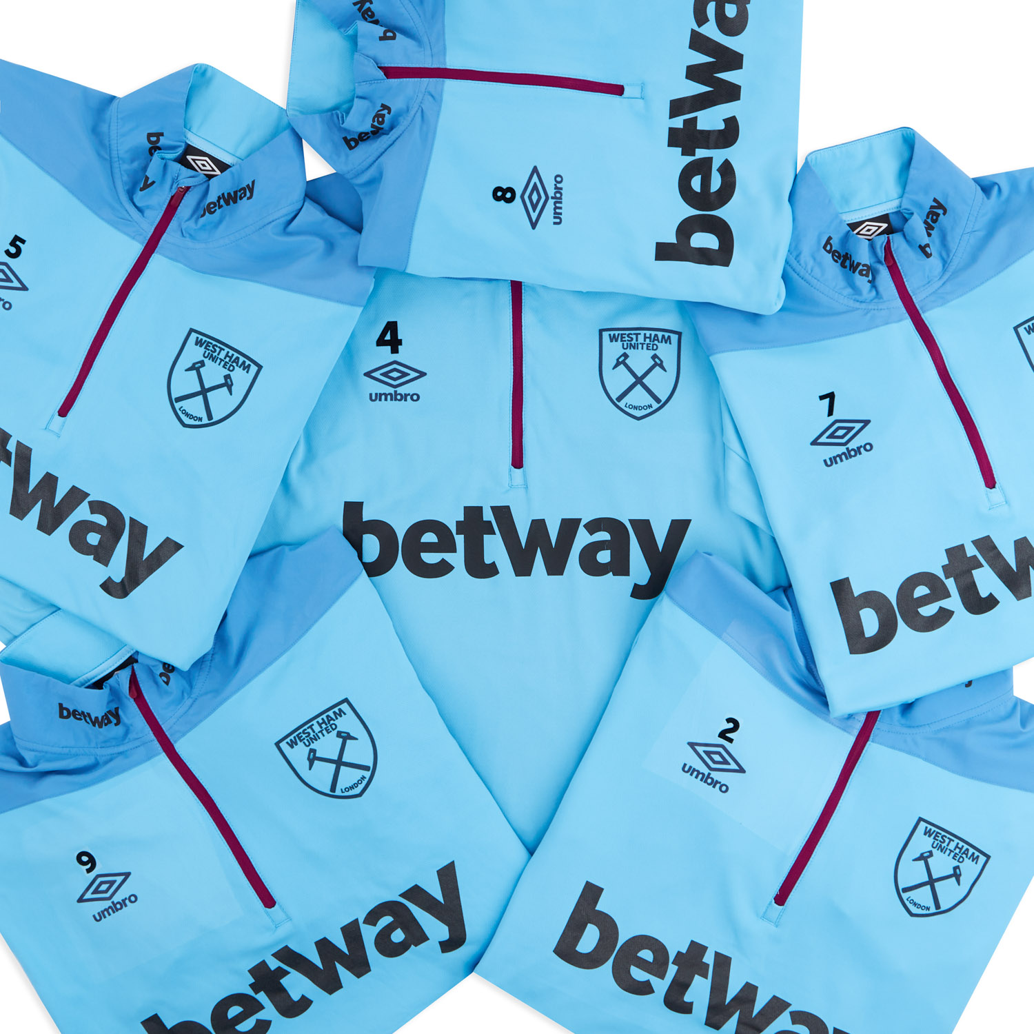 Haut D'entraînement West Ham United 2020-21 Umbro - 1/4 Zip Gris Et Bordeaux Taille L