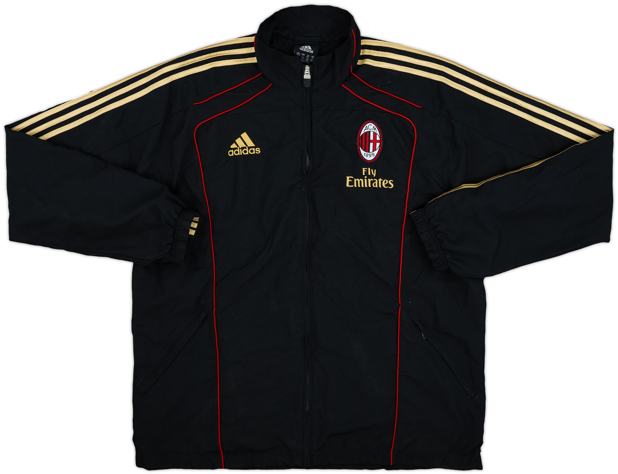2010-11 AC Milan adidas Track Jacket - 7/10 - (L/XL)
