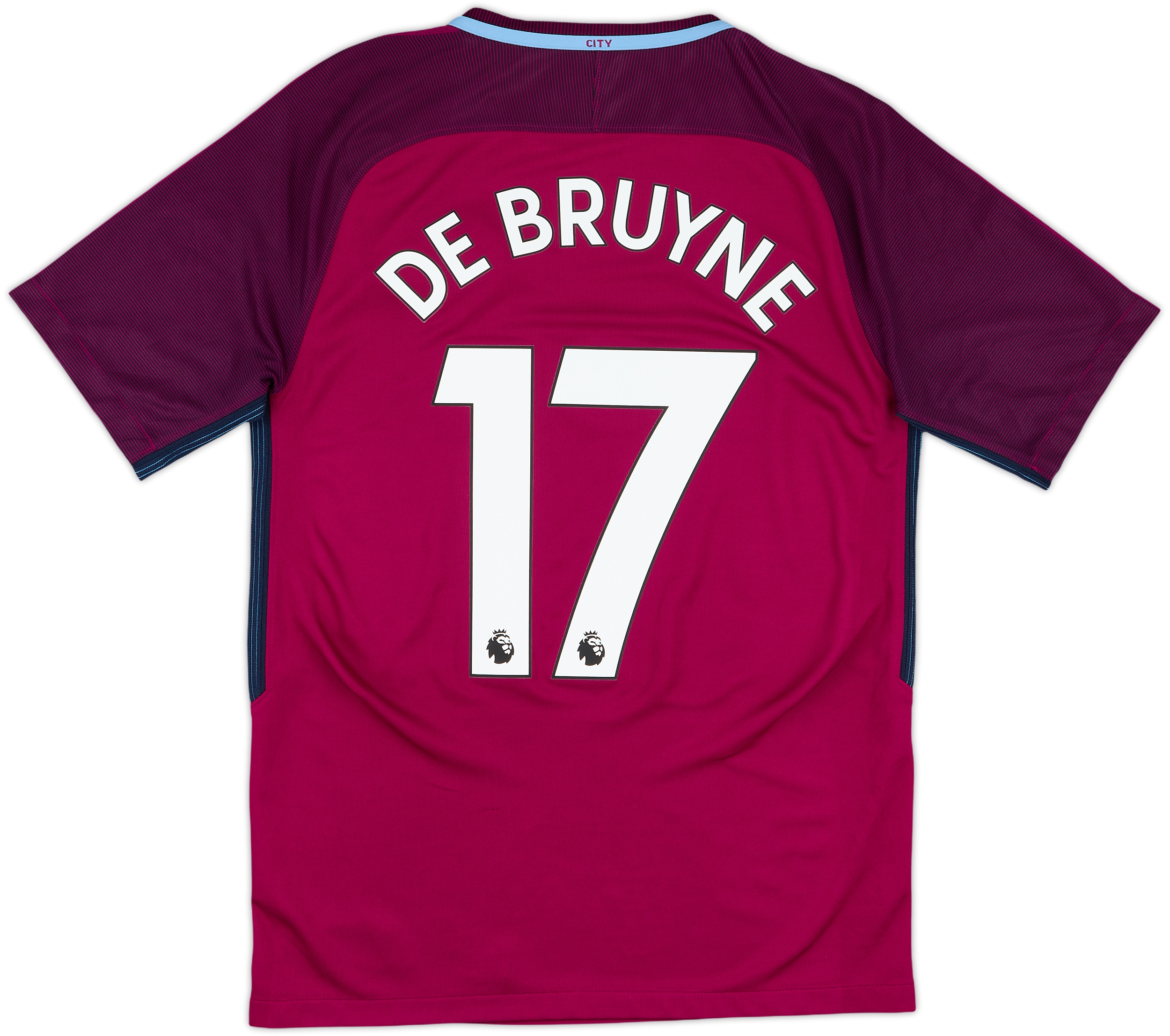 2017-18 Manchester City Away Shirt De Bruyne #17 7/10 (S)
