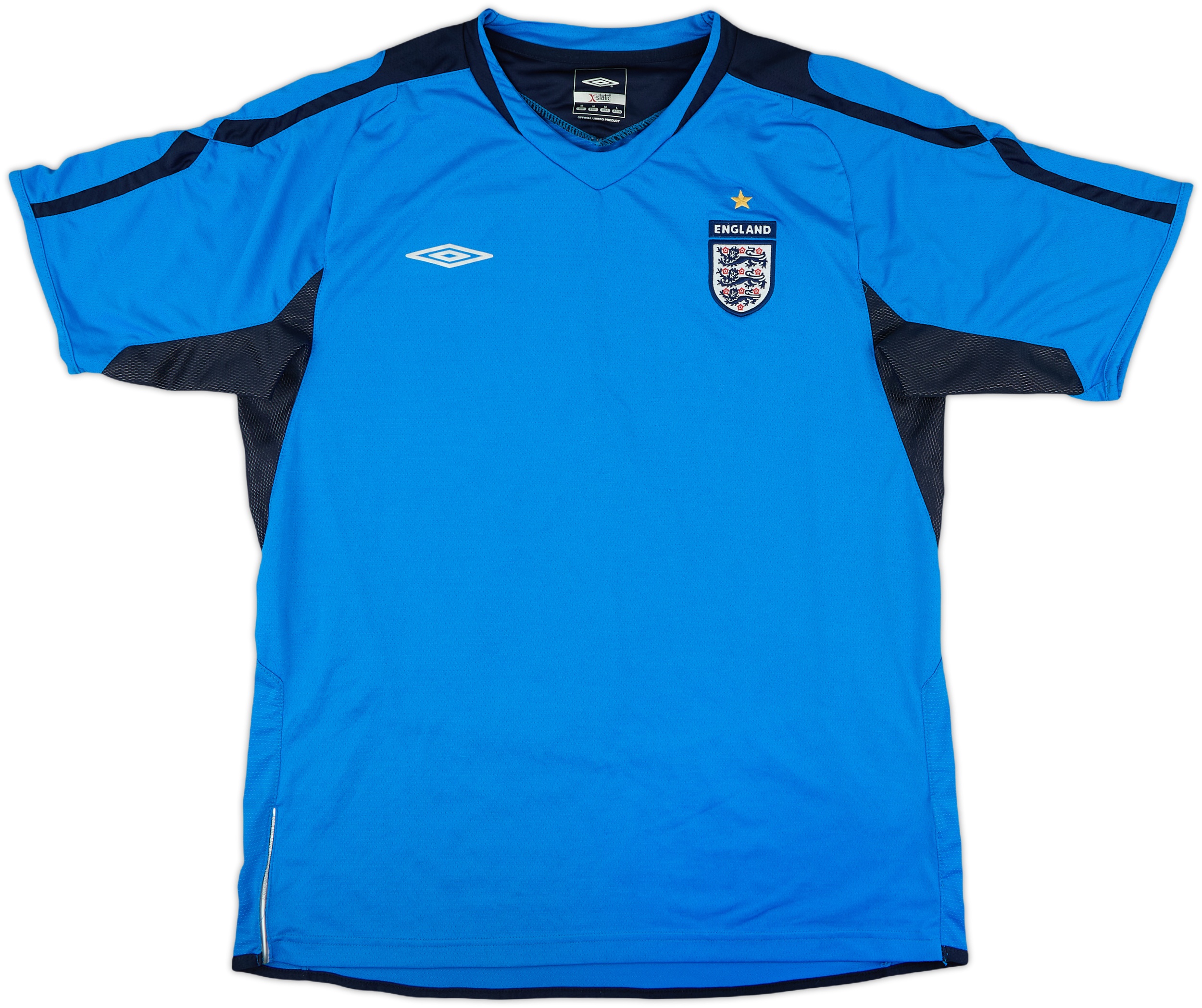 umbro 青色 シャツ 背番号87 2006-07 England Umbro Training Shirt - 9/10 - (M)