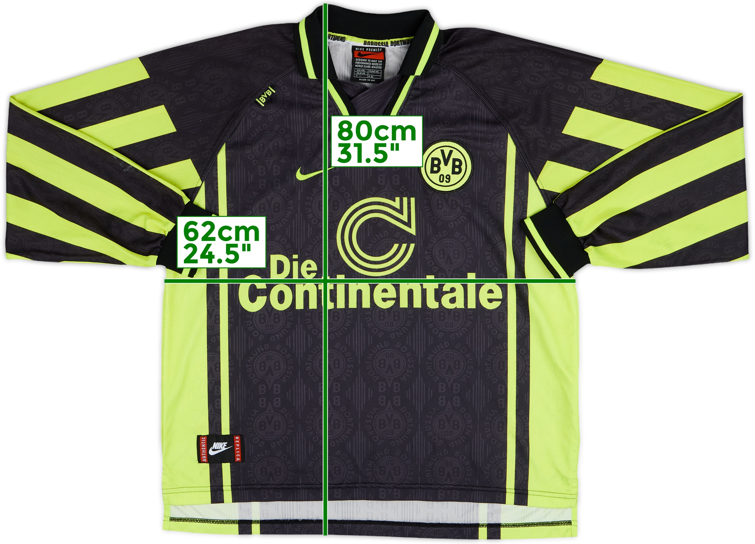 【美品】 NIKE ドルトムント 96-97 AWAY Mサイズ 美品】 NIKE ドルトムント 96-97 AWAY Mサイズ - メルカリ