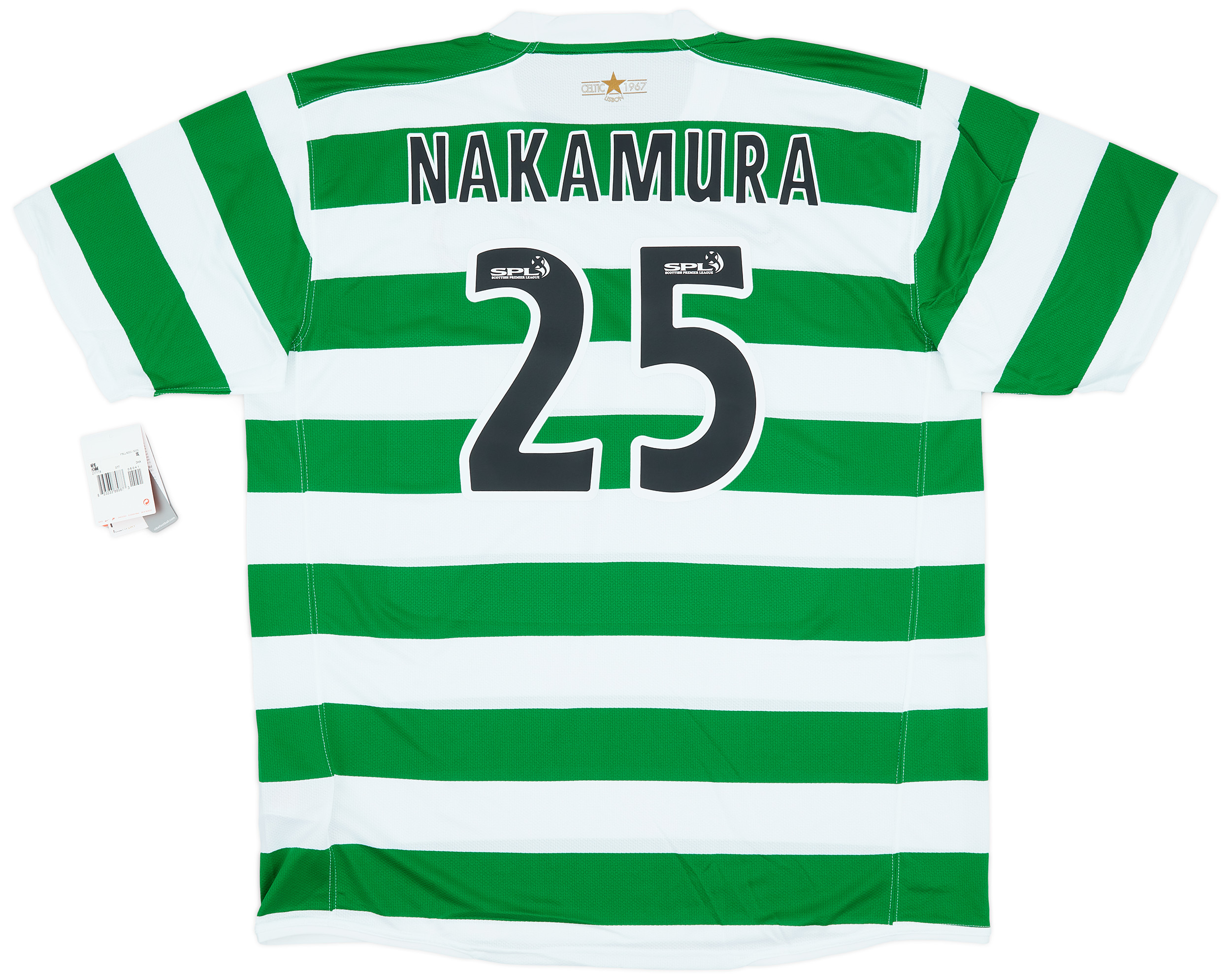 2007-08 Celtic Home Shirt Nakamura #25 (XXL)