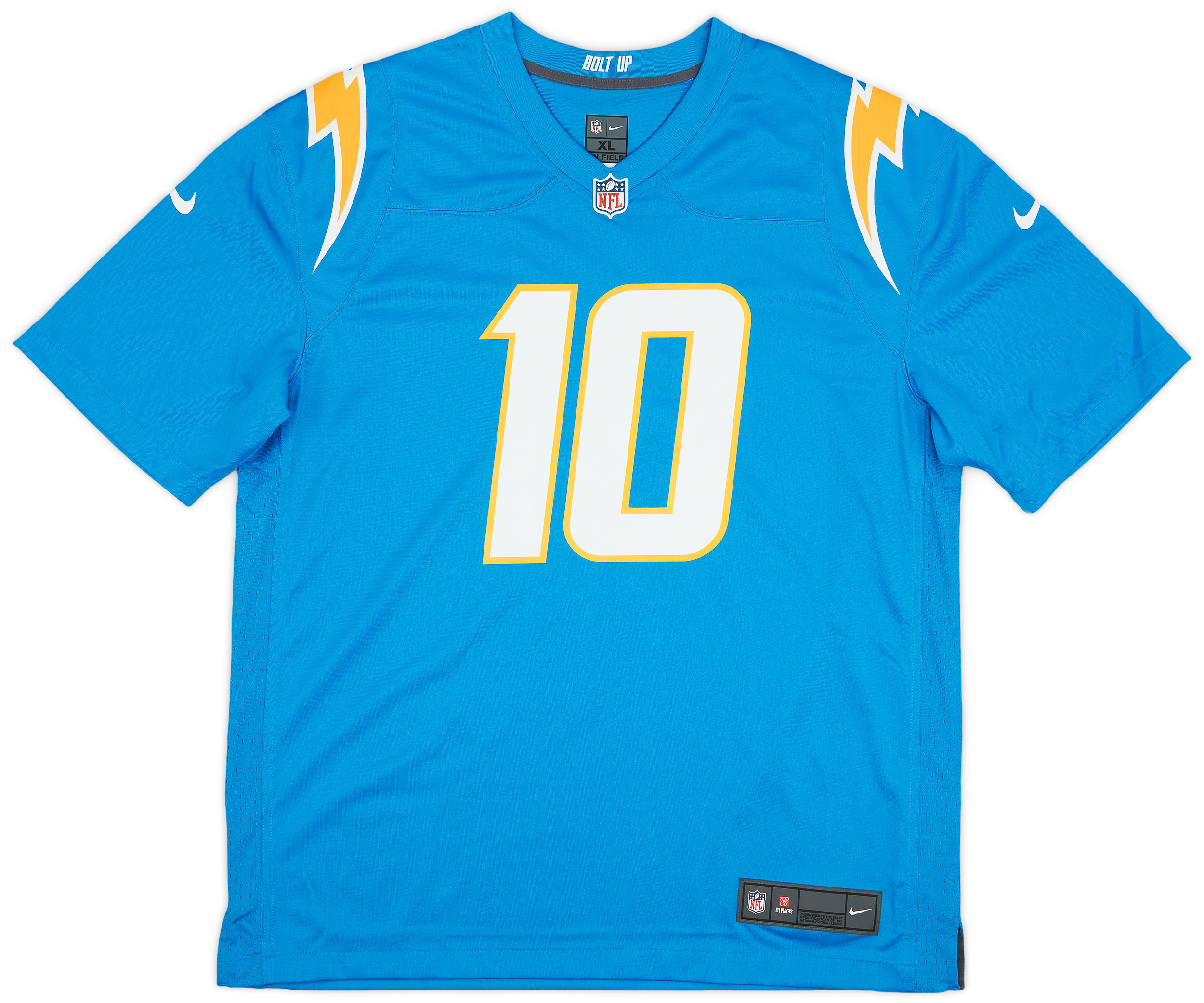 202023 LA Chargers Herbert 10 Nike Game Home Jersey (XL)