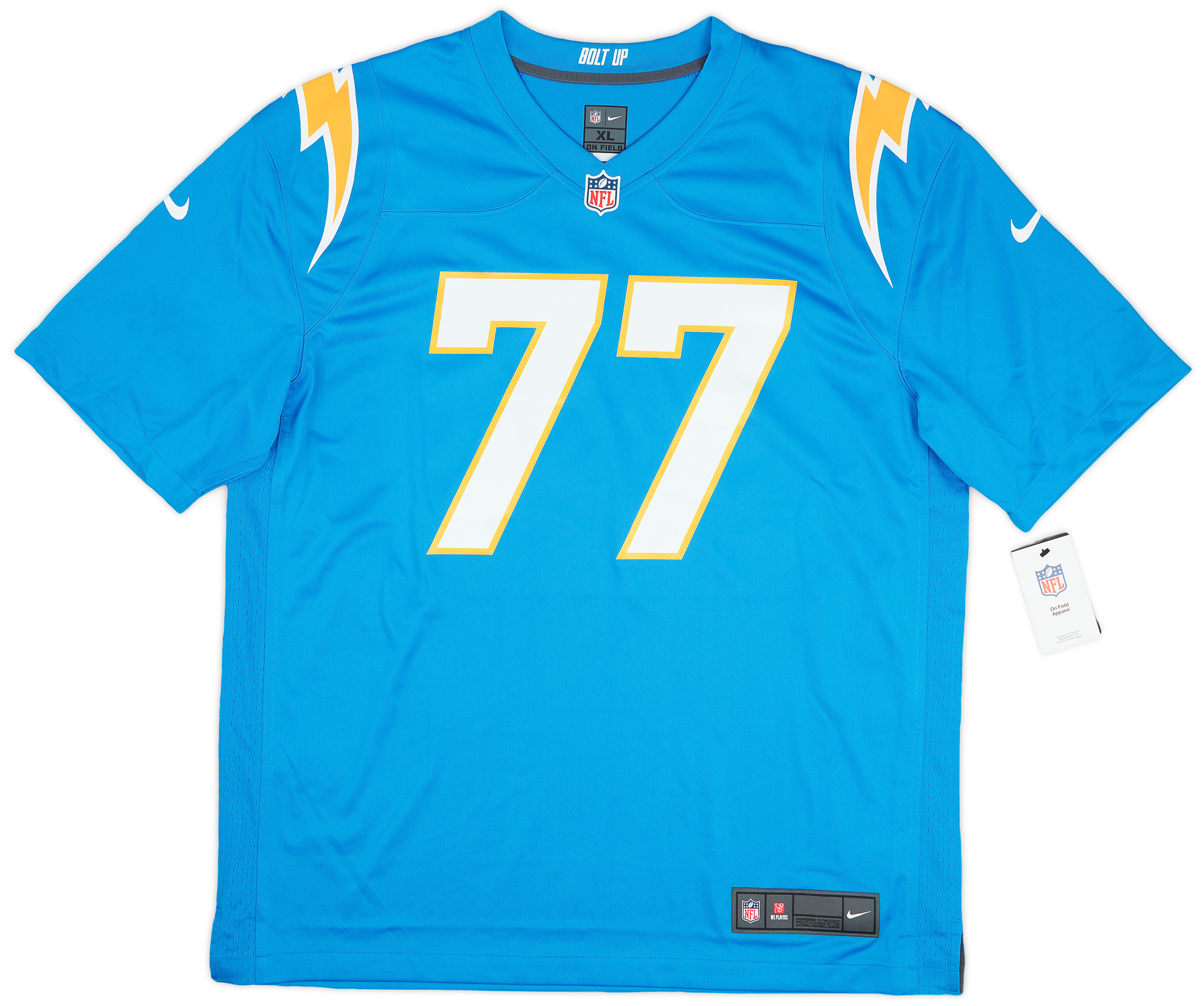 202223 LA Chargers Johnson 77 Nike Game Home Jersey (XL)