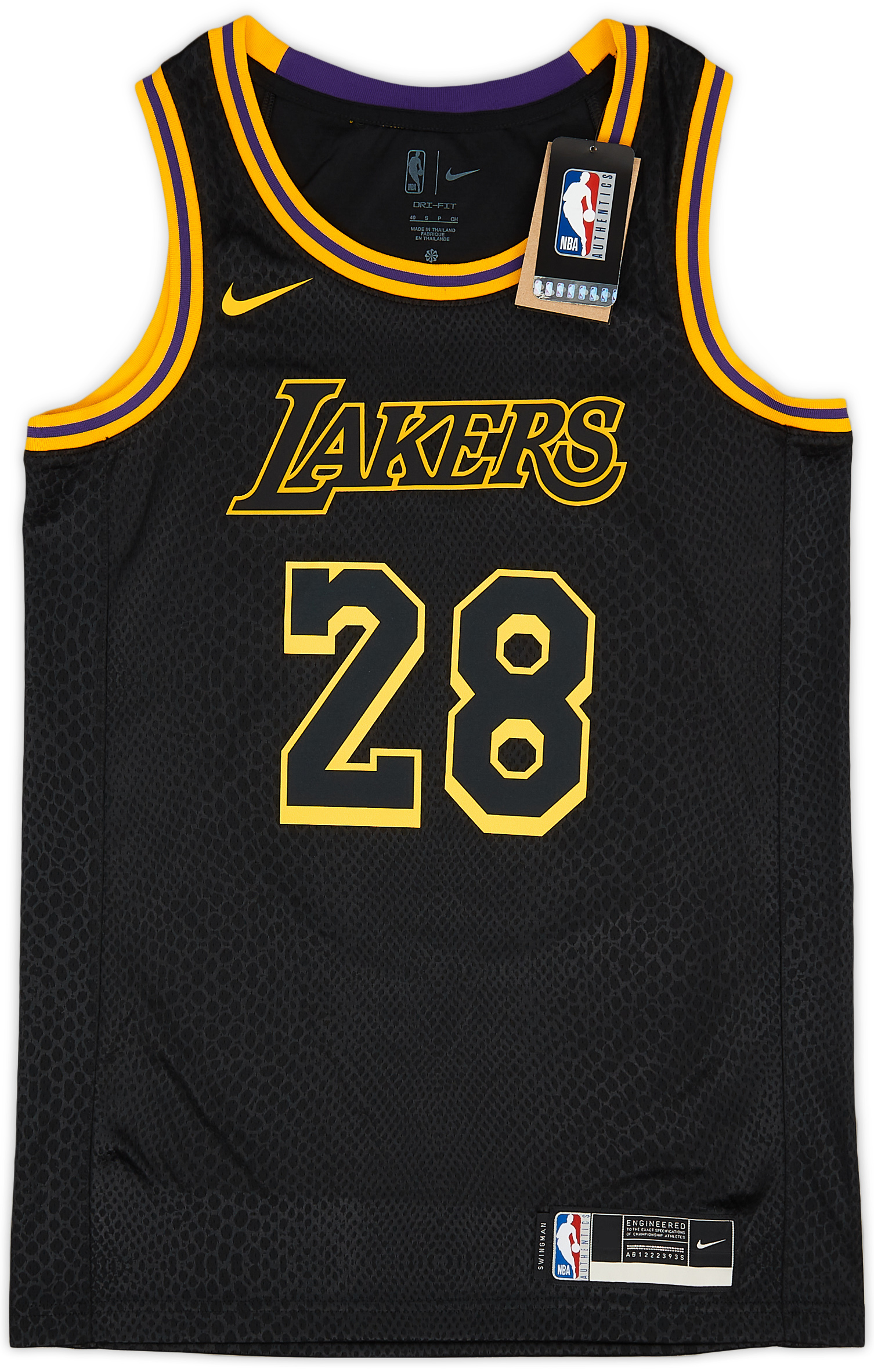 2023 LA Lakers Hachimura #28 Nike Swingman Home Jersey (3XL)