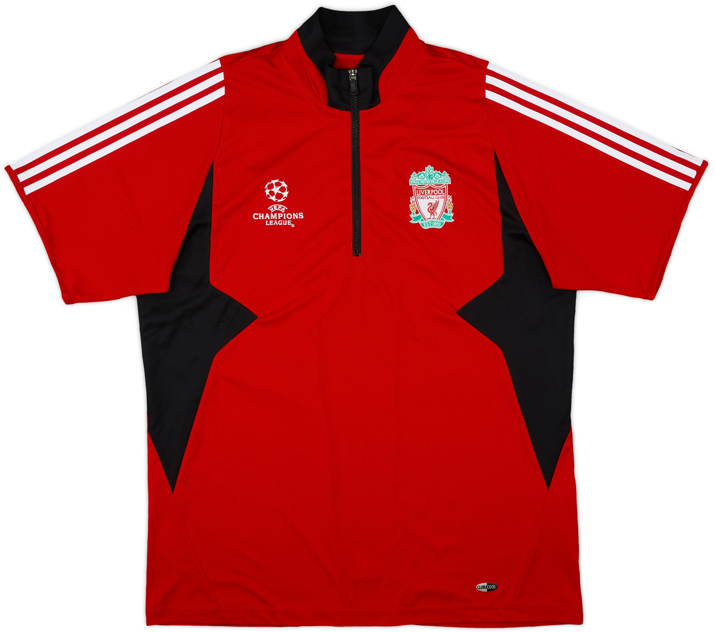 adidas ジャージ　Liverpool football club 2008-09 Liverpool adidas 1/4 Zip Drill Top - 8/10 - (S/M)