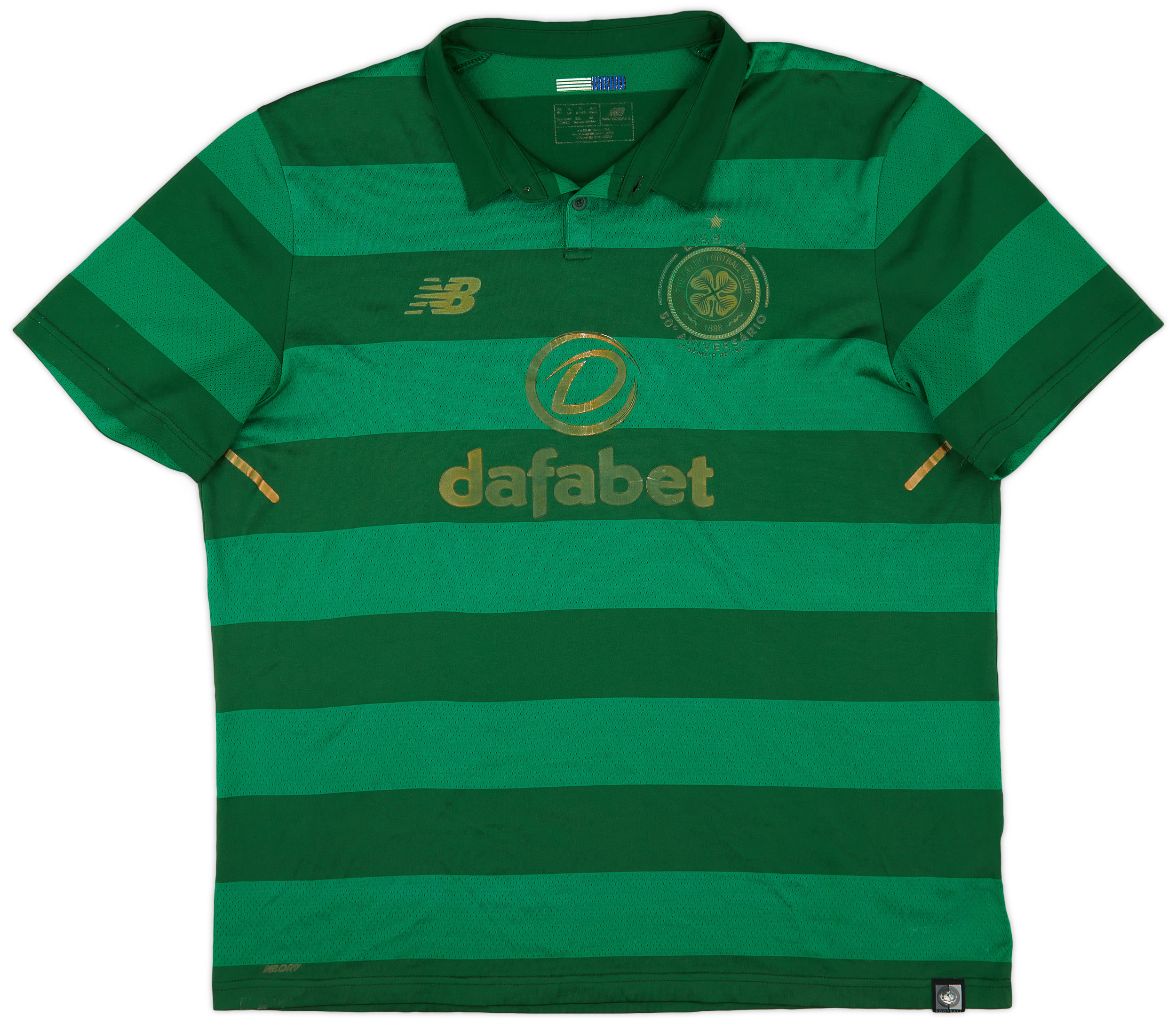 Celtic 2017 - 2018 'Lisbon Lions 50th Anniversary' Home Shirt (Excellent) M  for sale - Vintage Sports Fashion