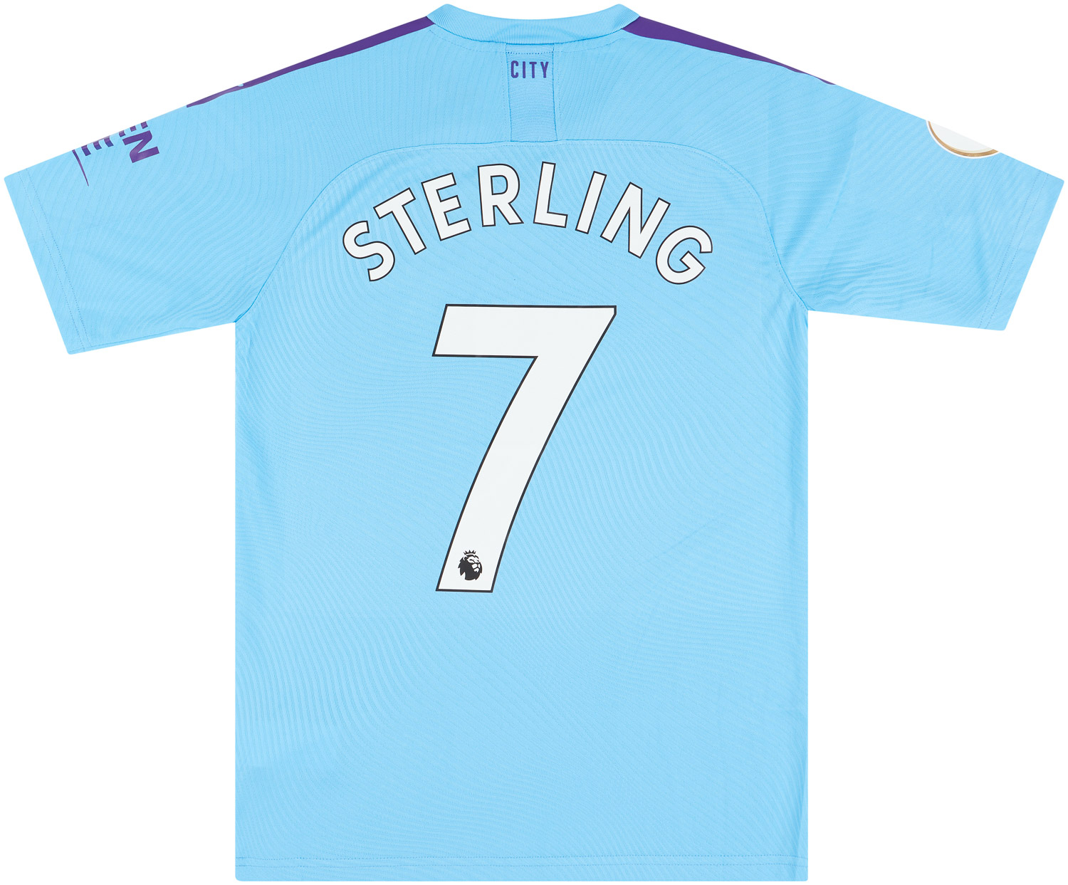 2019 20 Manchester City Match Issue Home Shirt Sterling 7