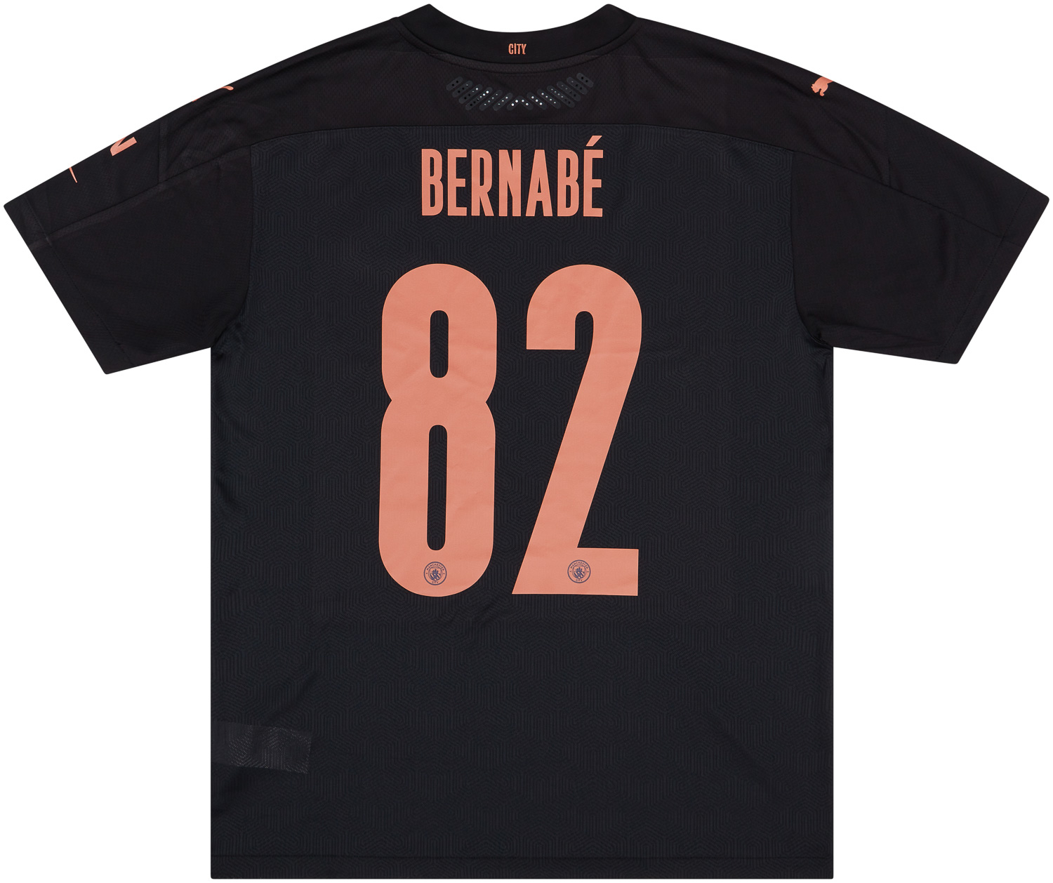 202021 Manchester City Match Issue Away Shirt Bernabé 82