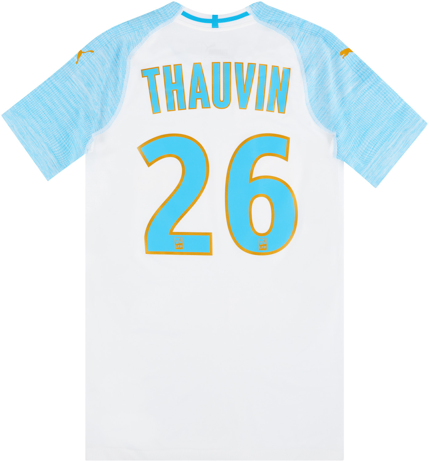 Fanion OM Olympique Marseille - Thauvin - Saison 2018-19 - 16x11 Cm