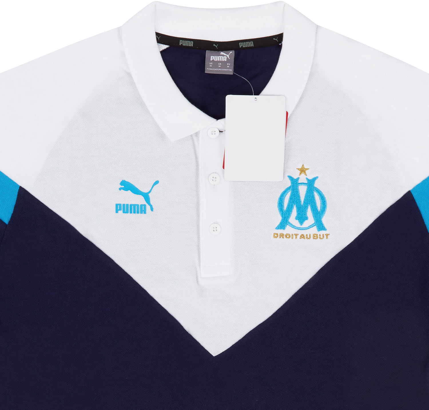 2019 20 Olympique Marseille Puma Iconic Polo T Shirt XS