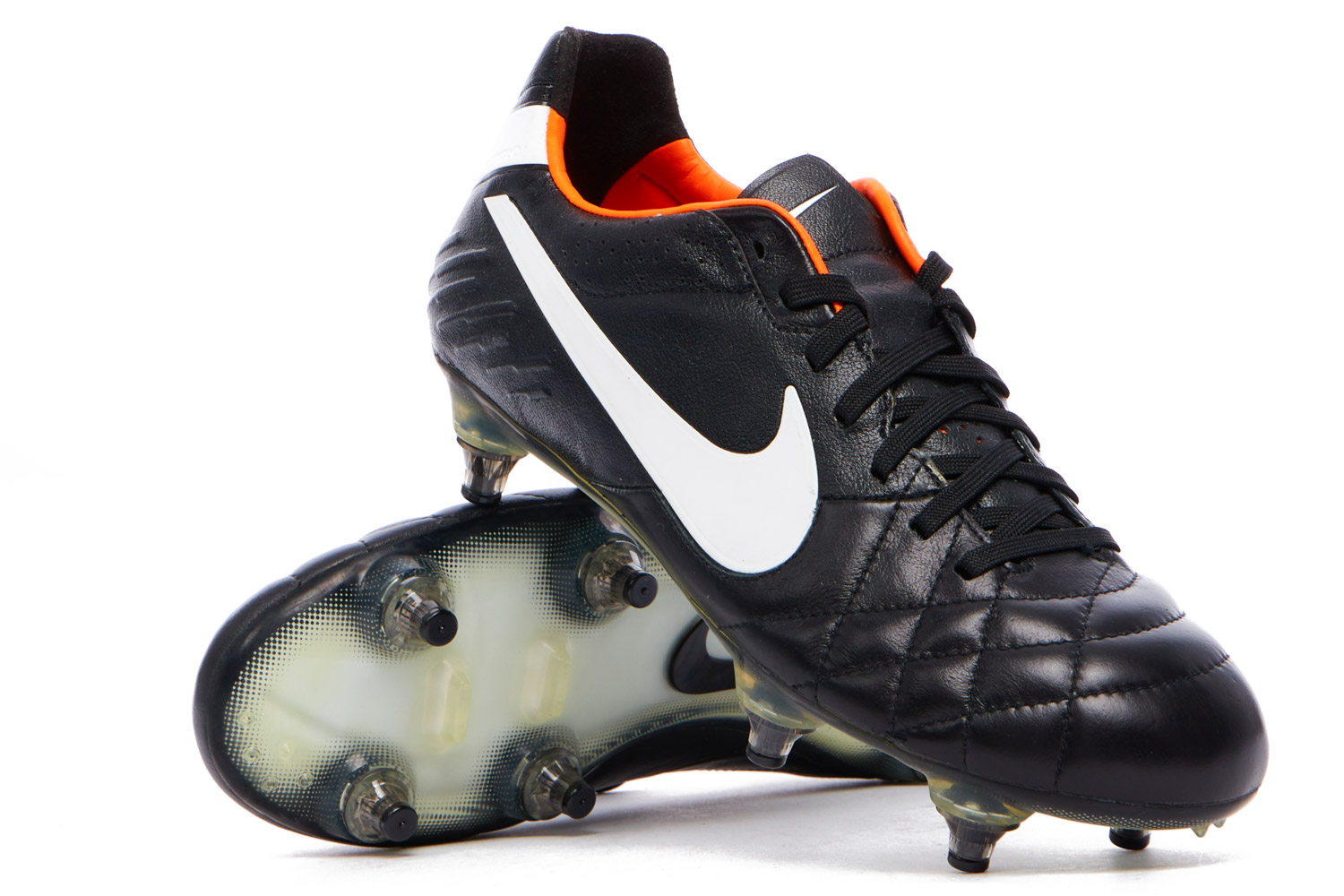 Nike tiempo legend iv black and orange sales