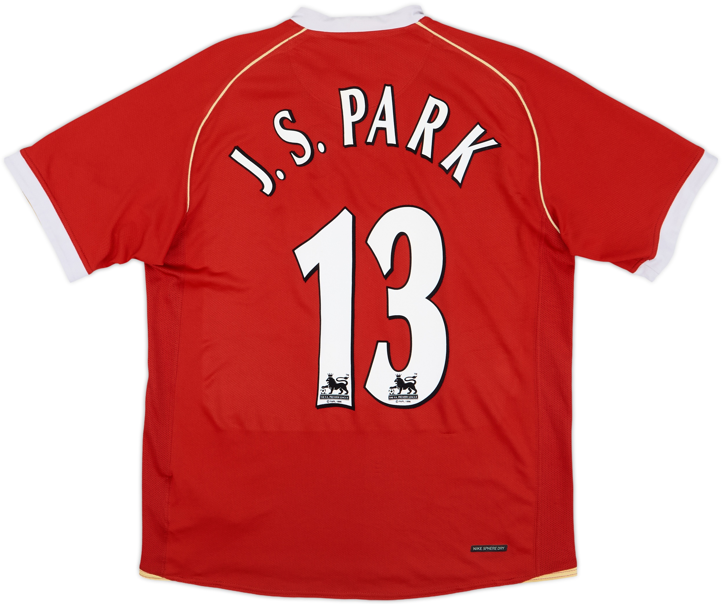 2006-07 Manchester United Home Shirt J.S. Park - 6/10 - (M)