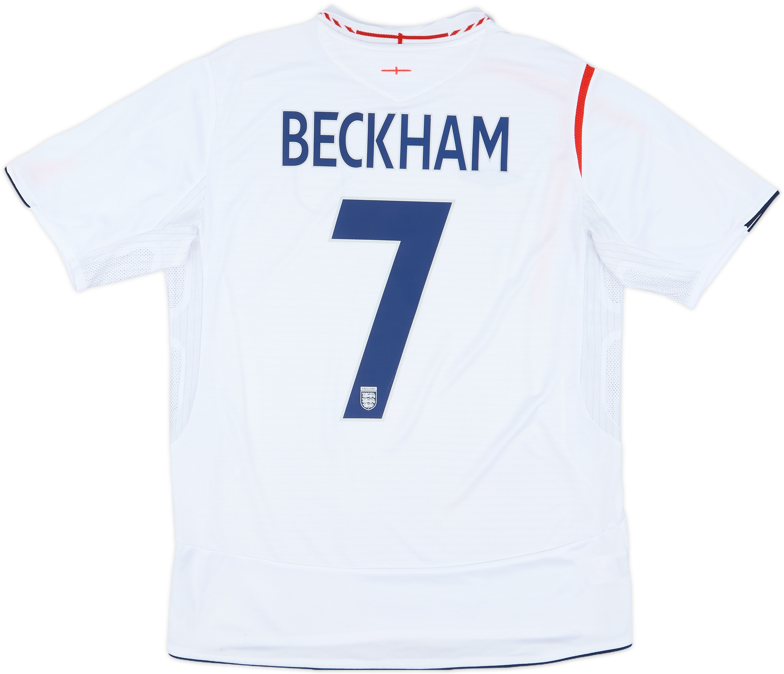 2007-09 England Home Shirt Beckham #7 - 6/10 - (L) 2007-09 England Home Shirt Beckham #7 - 6/10 - (L)