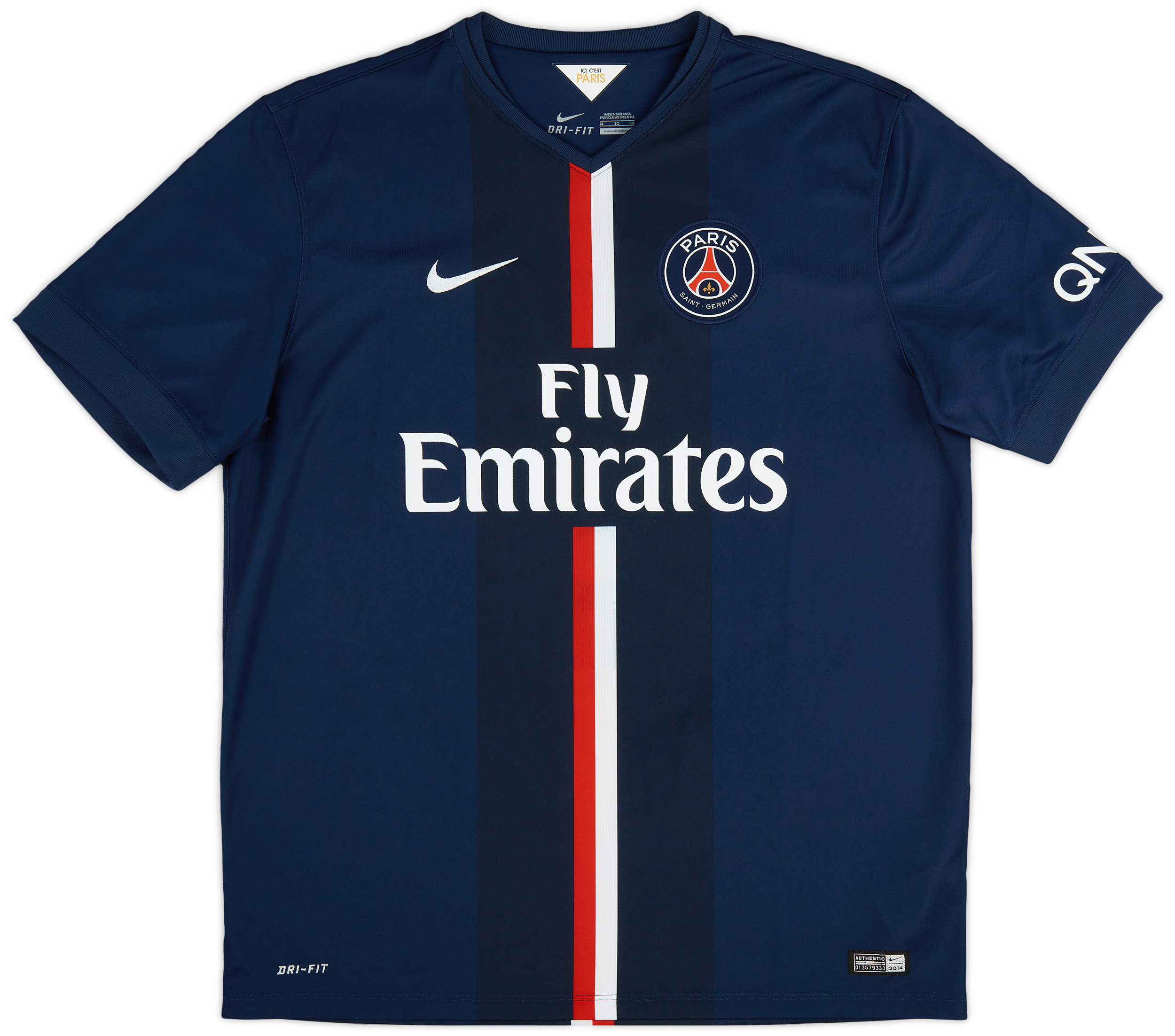 2014-15 Paris Saint-Germain Home Shirt - 9/10 - (XL)