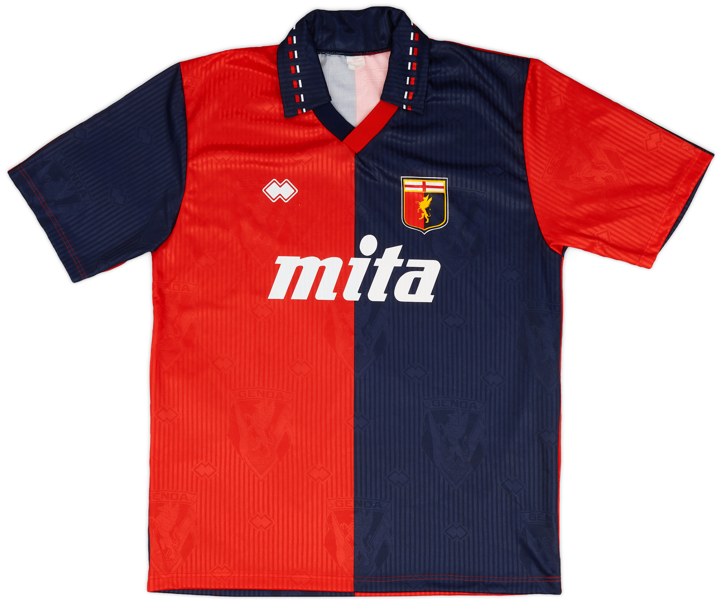 2006-07 Genoa Match Issue Coppa Italia Home Shirt Milanetto #77