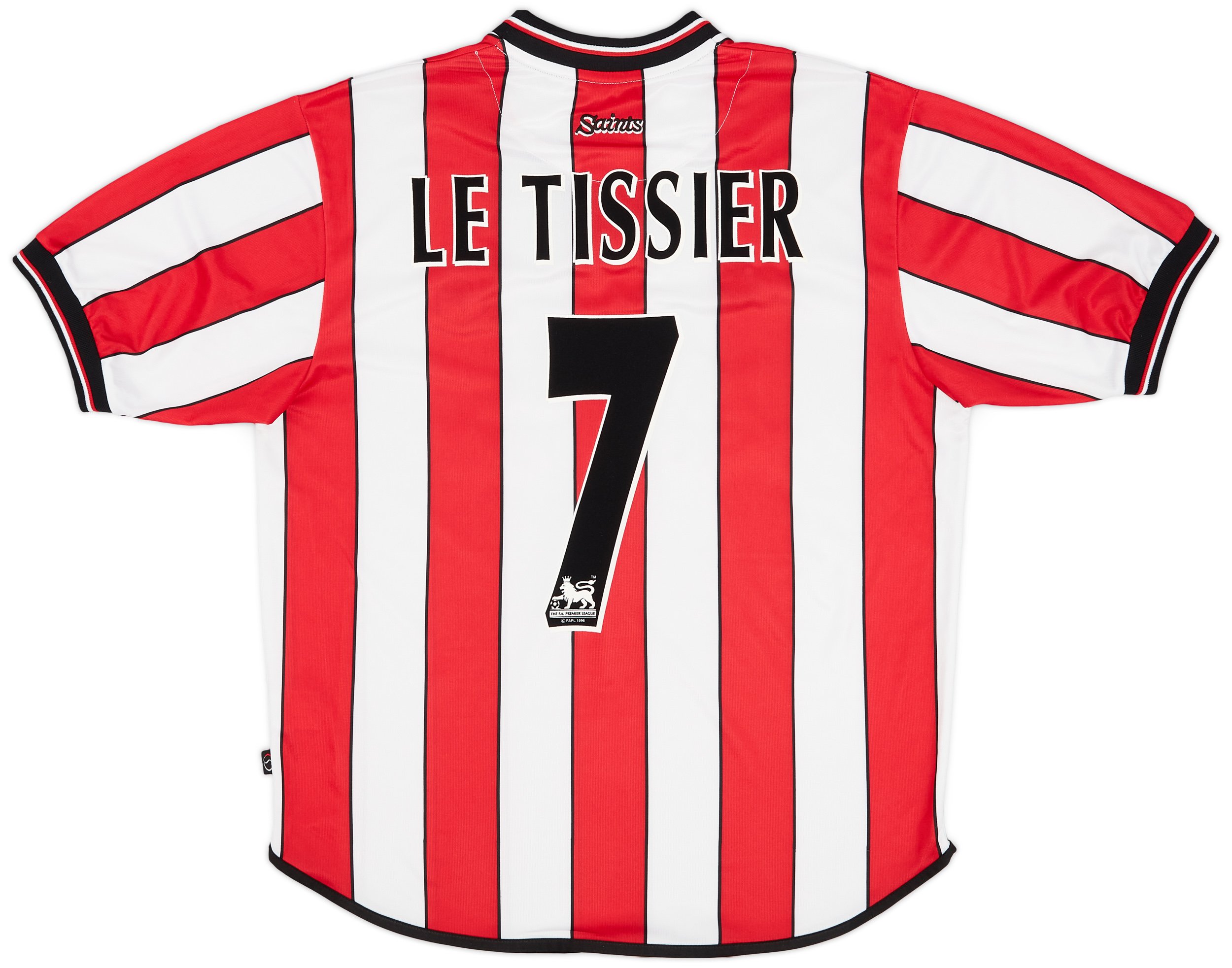 Flocage Nom Et Numéro Southampton 1994-95 – Maillot Domicile Le Tissier 7