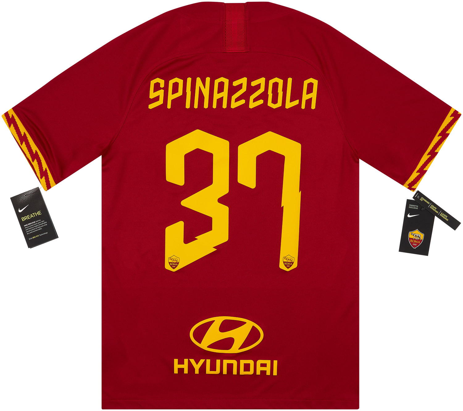 2019 20 Roma Home Shirt Spinazzola 37 S