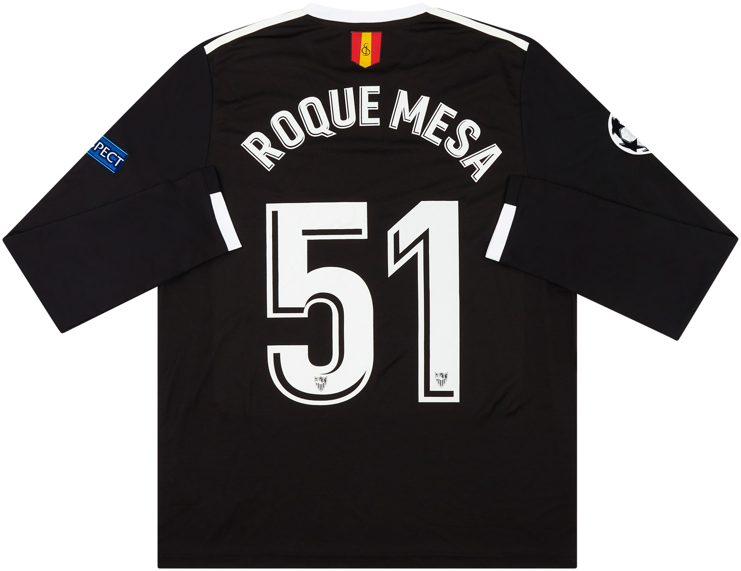 2017 18 Sevilla Match Issue Champions League Third L S Shirt Roque Mesa 2017-18-sevilla-match-issue-champions-league-third-l-s-shirt-roque-mesa