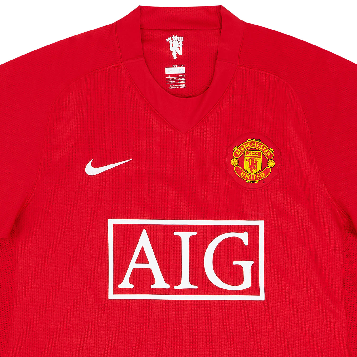 Manchester united shirt 2007 discount