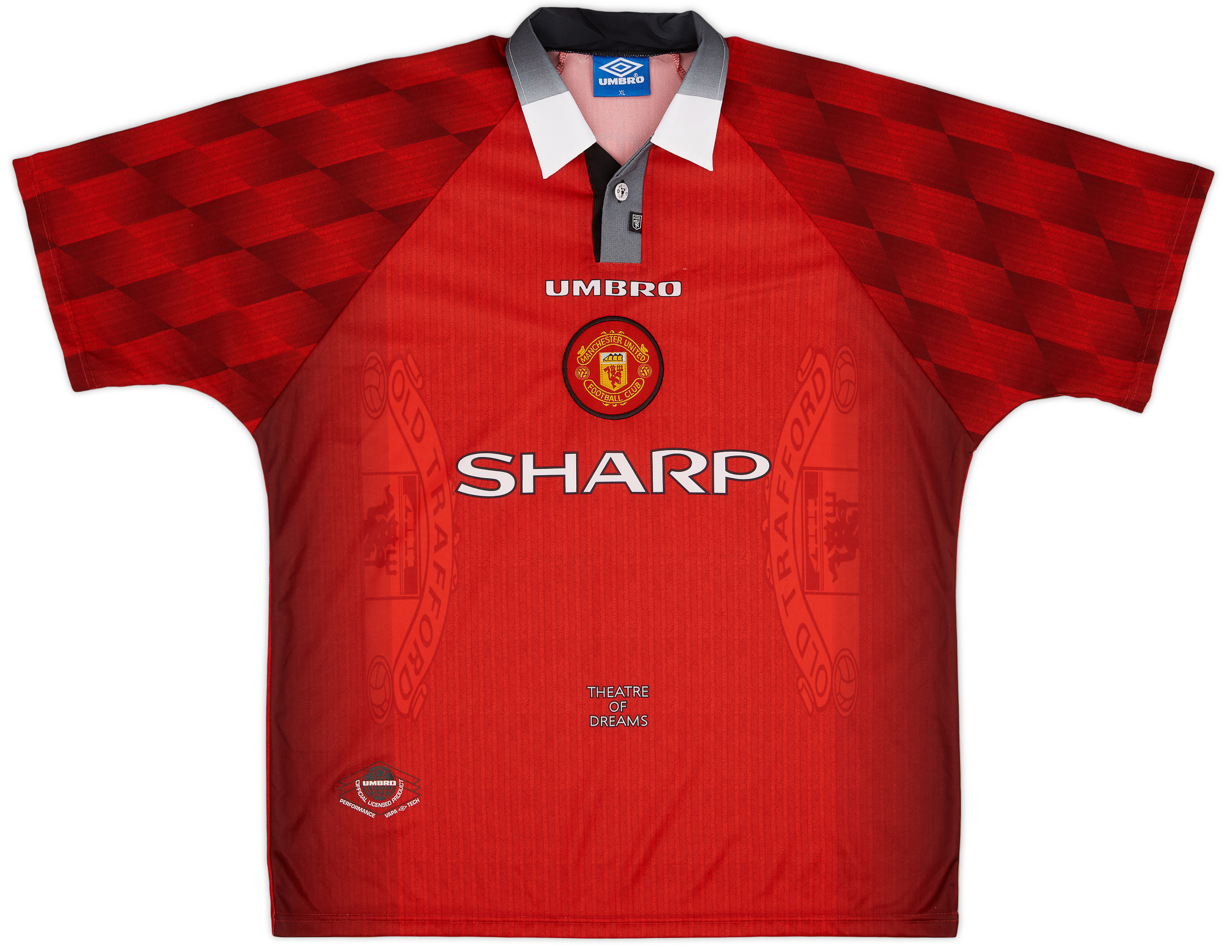 ウェア Umbro Manchester United CANTONA 7 90s 7 CANTONA MANCHESTER UNITED 1992 1994 HOME FOOTBALL JERSEY