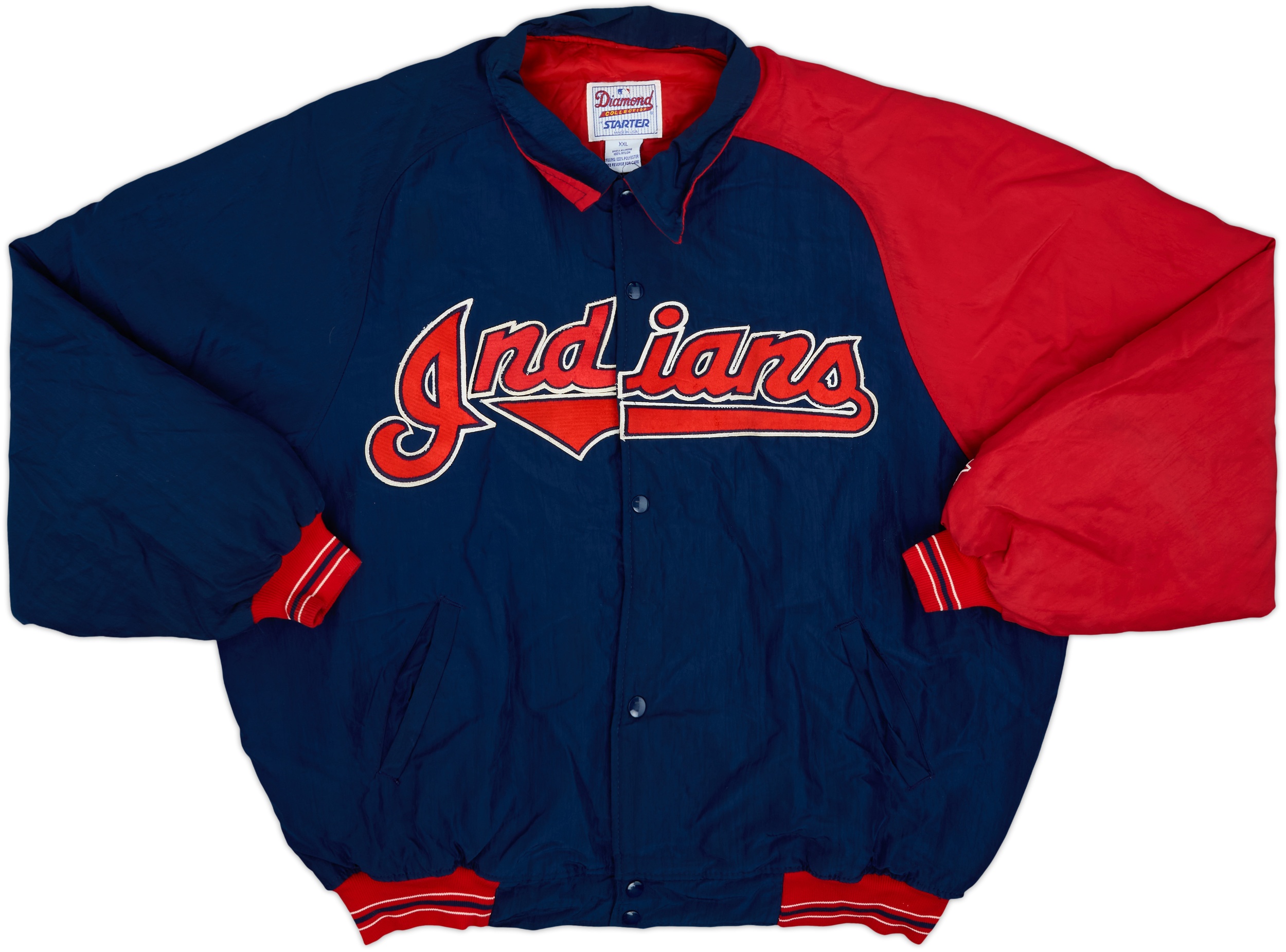 1990s Cleveland Indians Starter Dugout Jacket - 8/10 - (XXL)