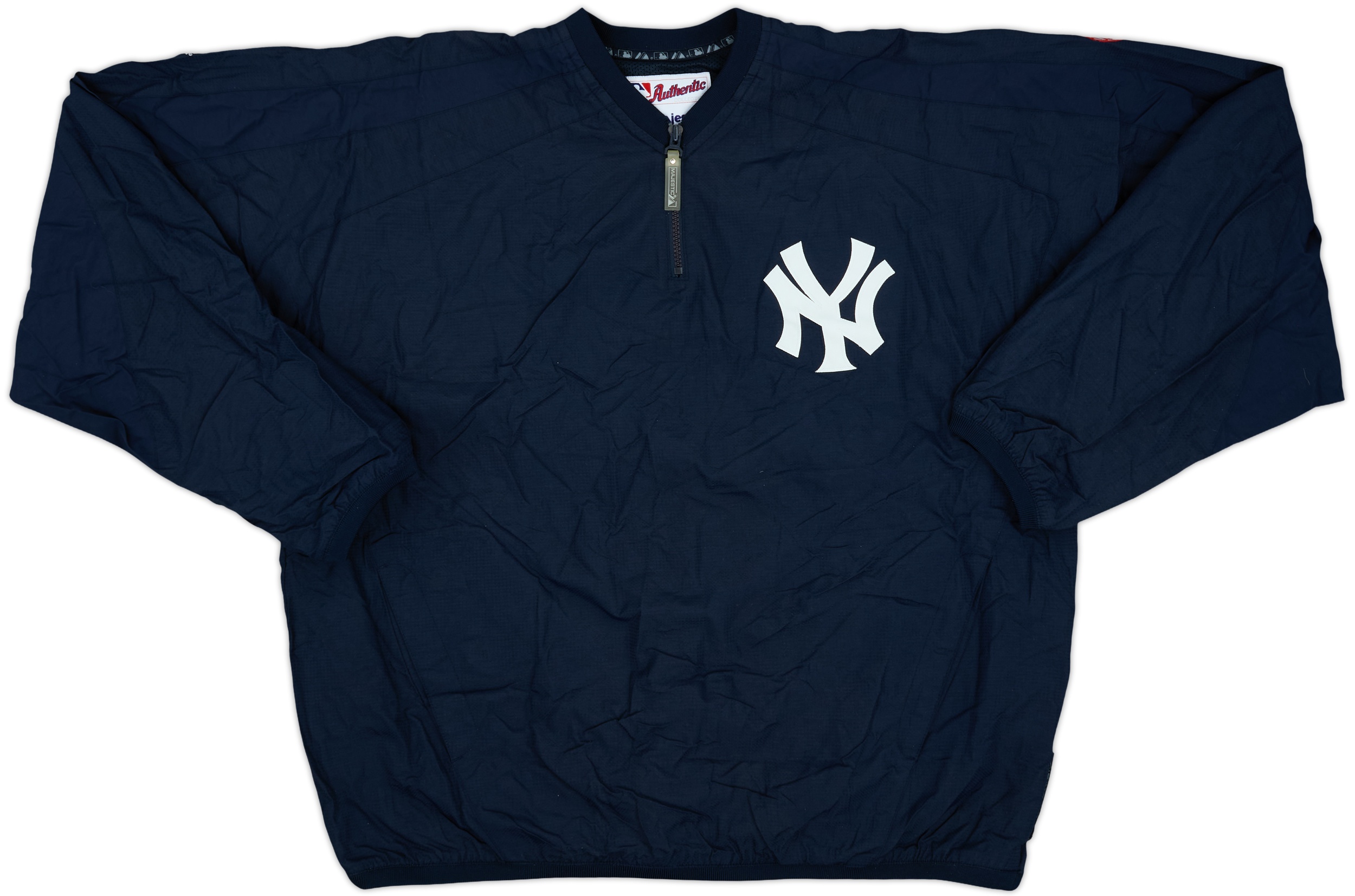 2000s New York Yankees Majestic Authentic 1/4 Zip Training Jacket