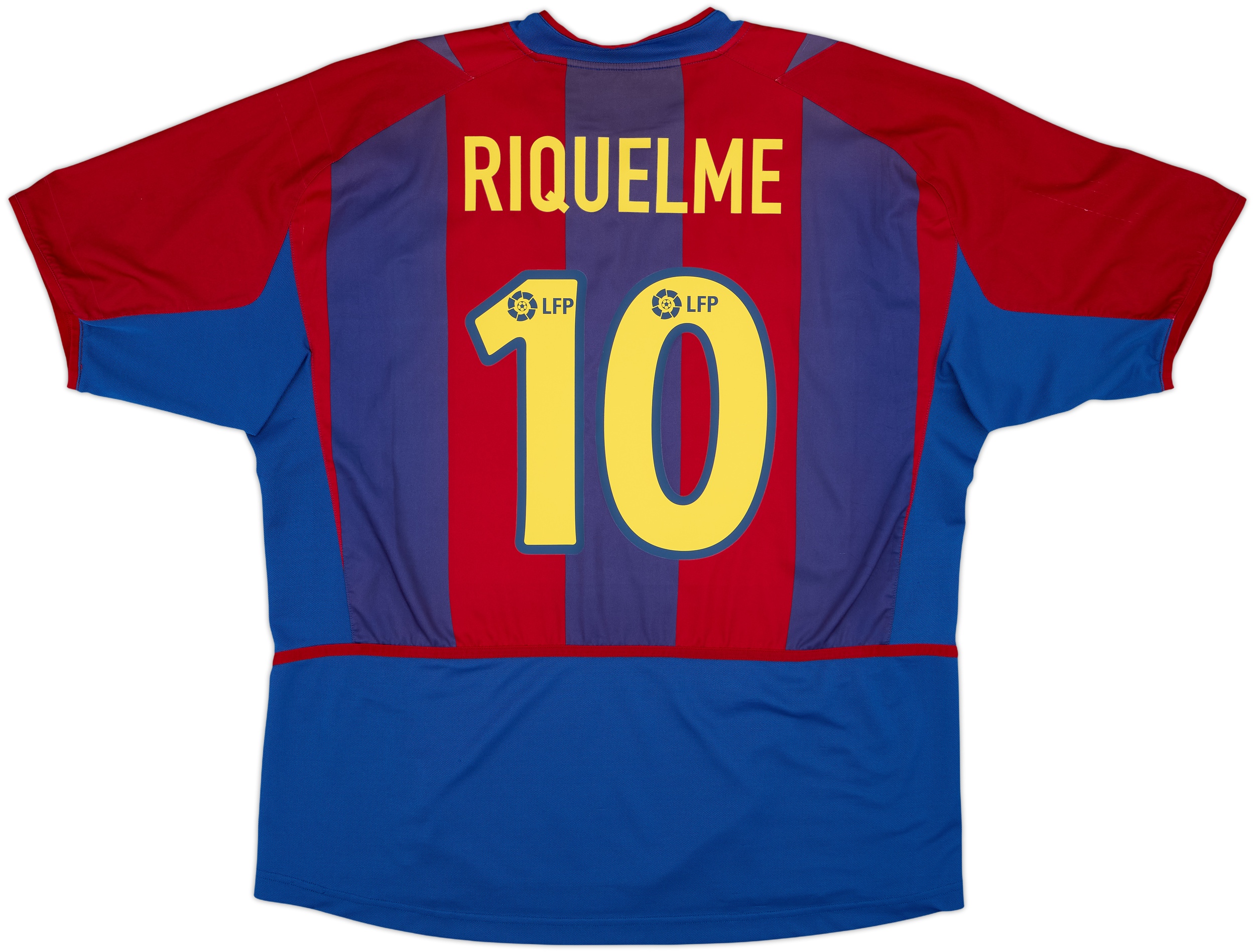2002-03 Barcelona Home Shirt Riquelme #10 - 5/10 - (XL)