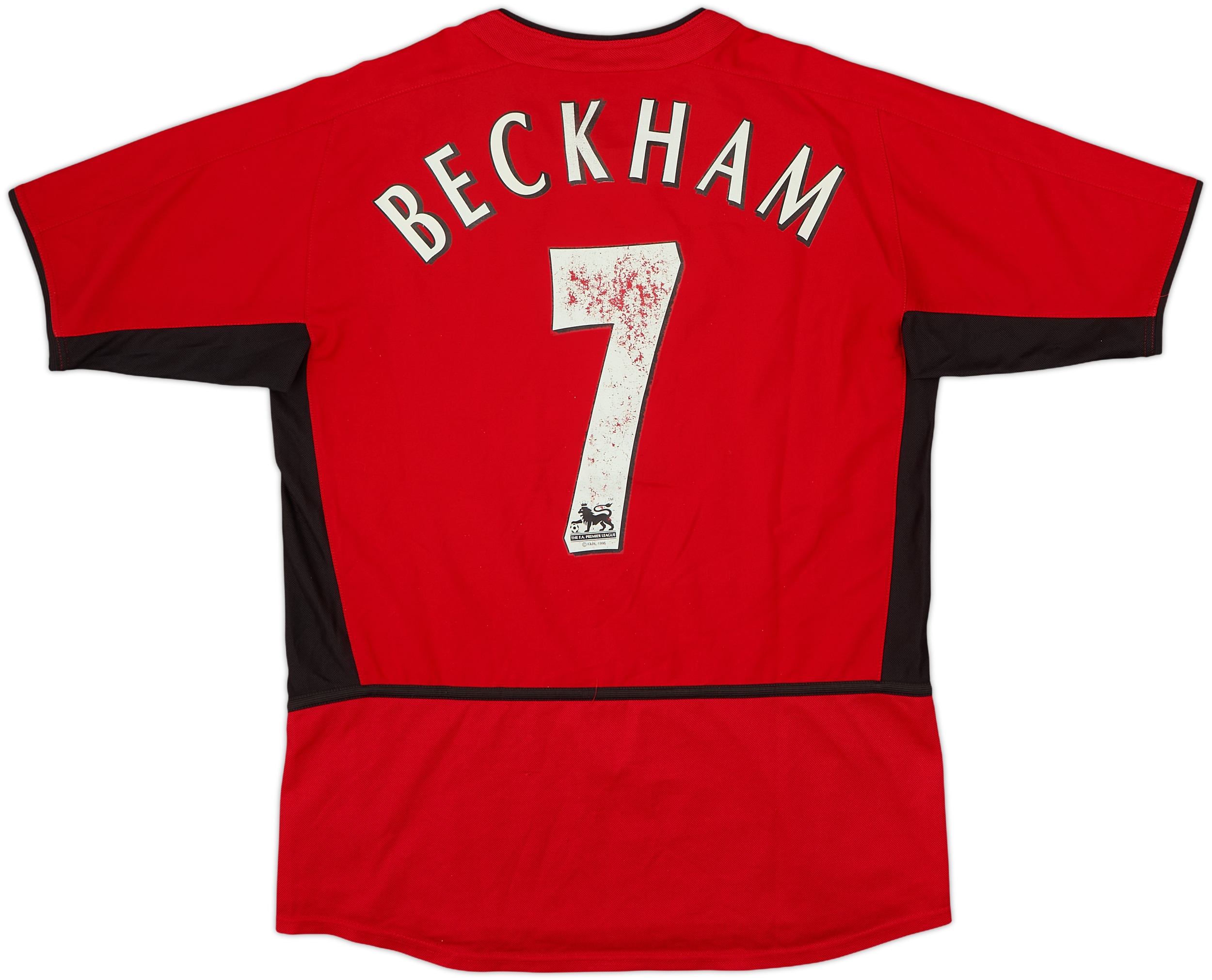 2002-04 Manchester United Home Shirt Beckham #7 - 5/10 - (XL.Boys)