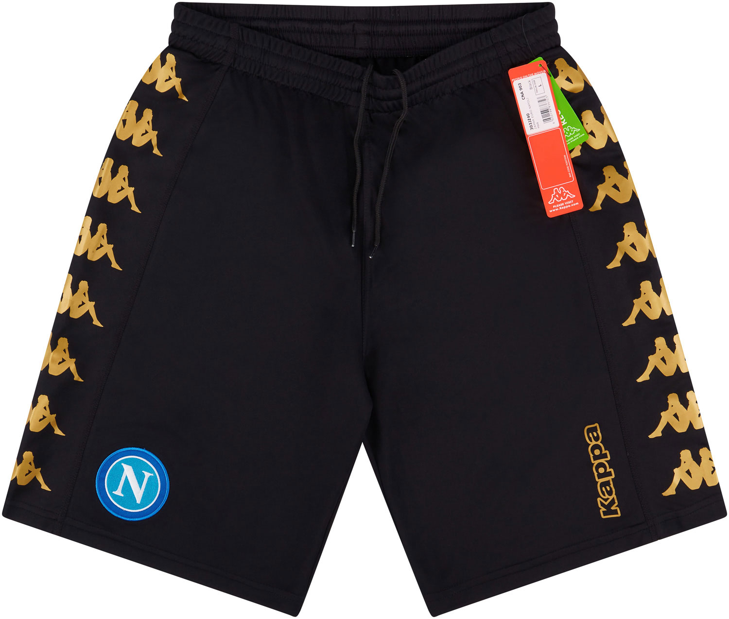 2016 17 Napoli Kappa Bermuda Shorts NEW