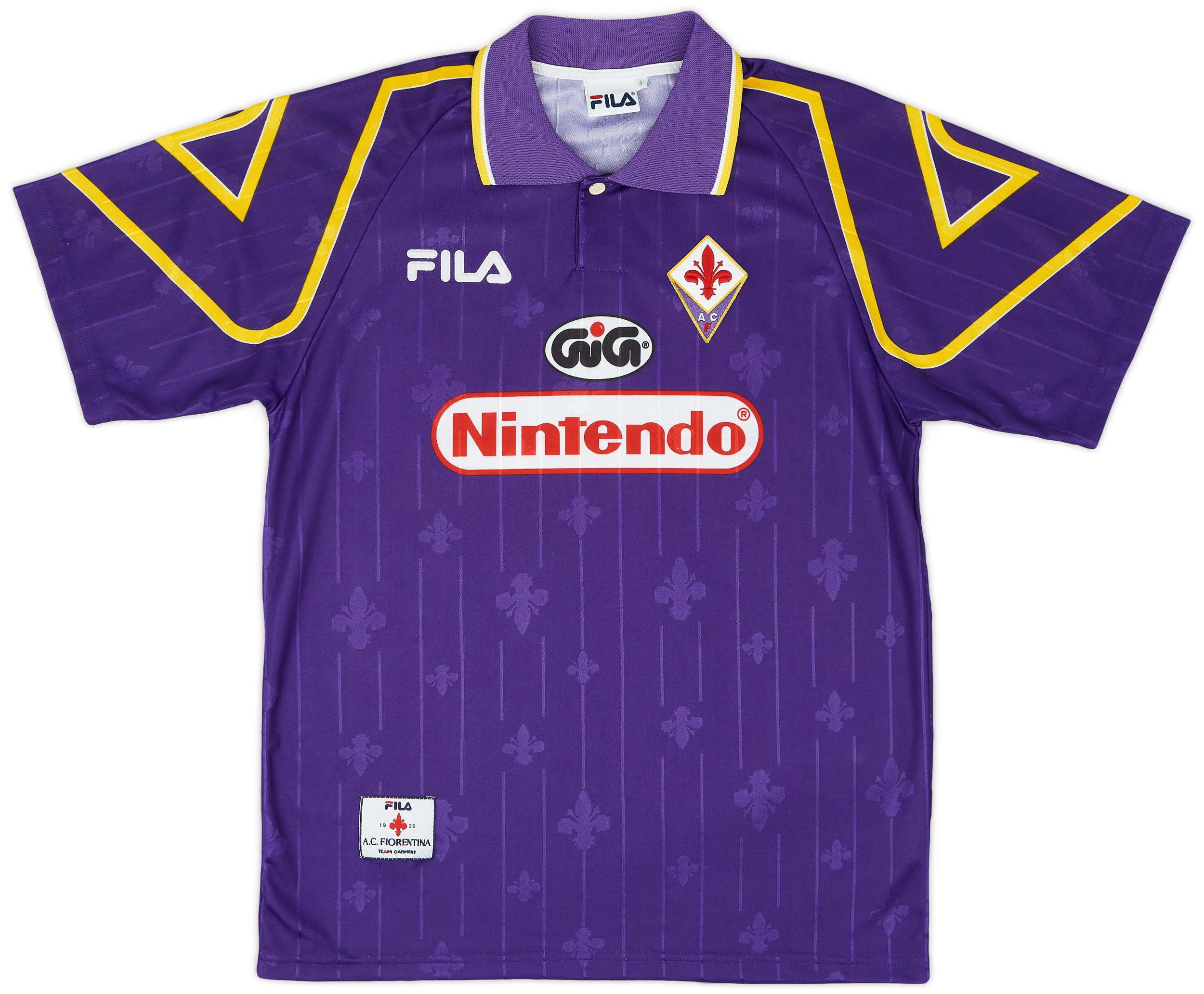 FILA ACFフィオレンティーナ 長袖ジャージ セリエA 1997-98 ACF Fiorentina 1997-98 Home Kit