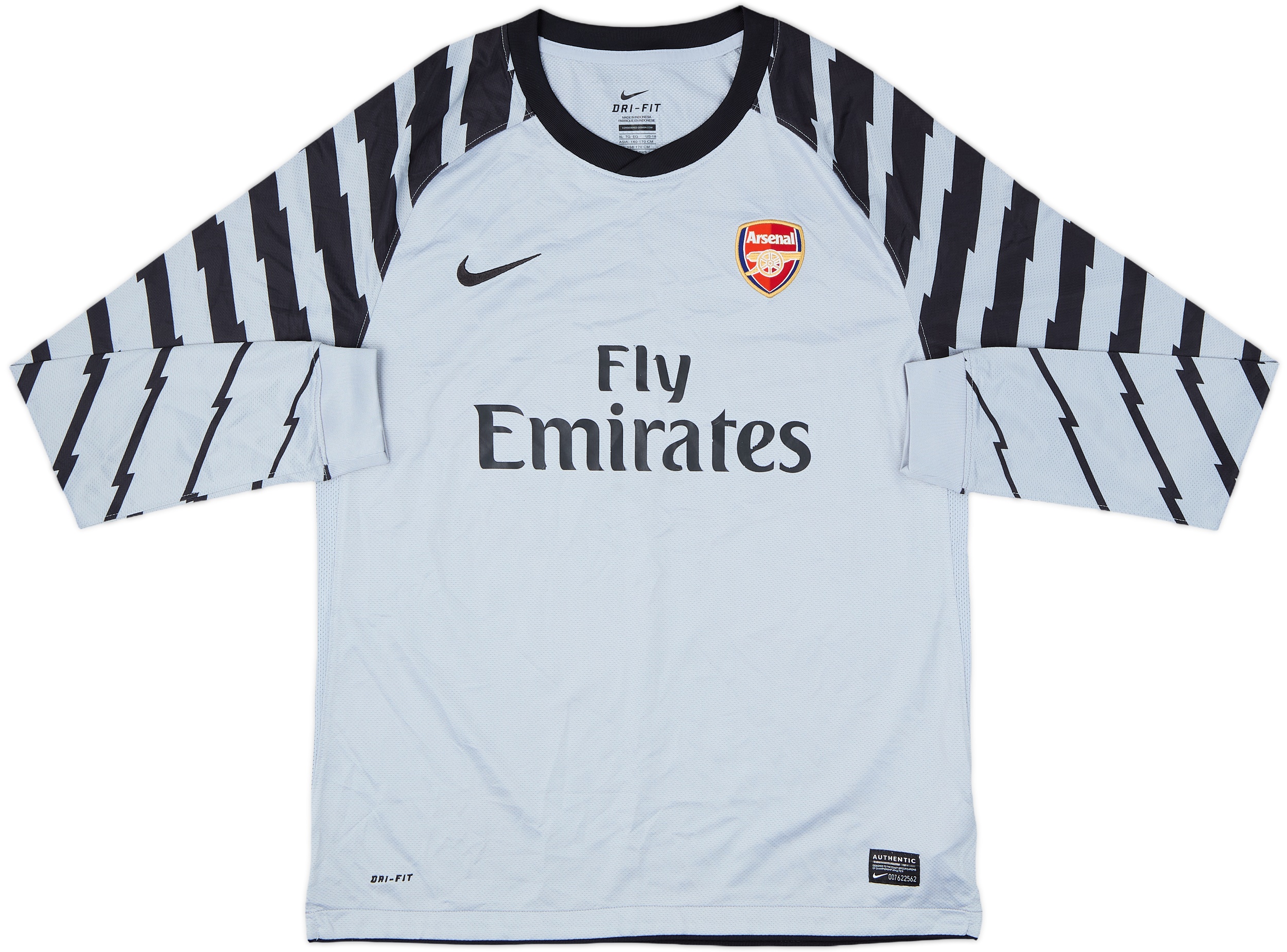 2010-11 Arsenal Grey GK Shirt - 6/10 - (XL.Boys)