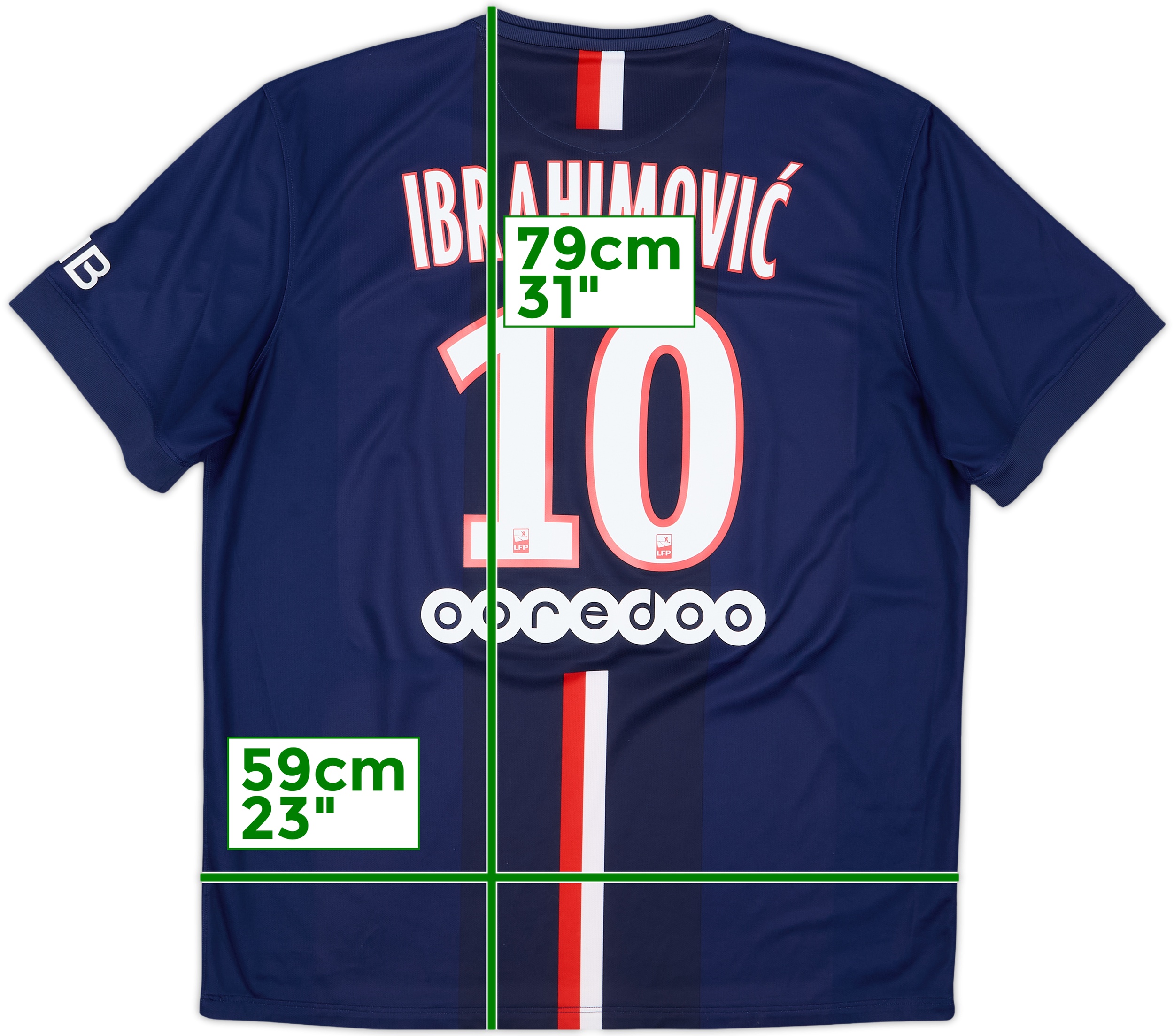 Nike PSG Ibrahimovic #10 Paris Saint-Germain Soccer Jersey L