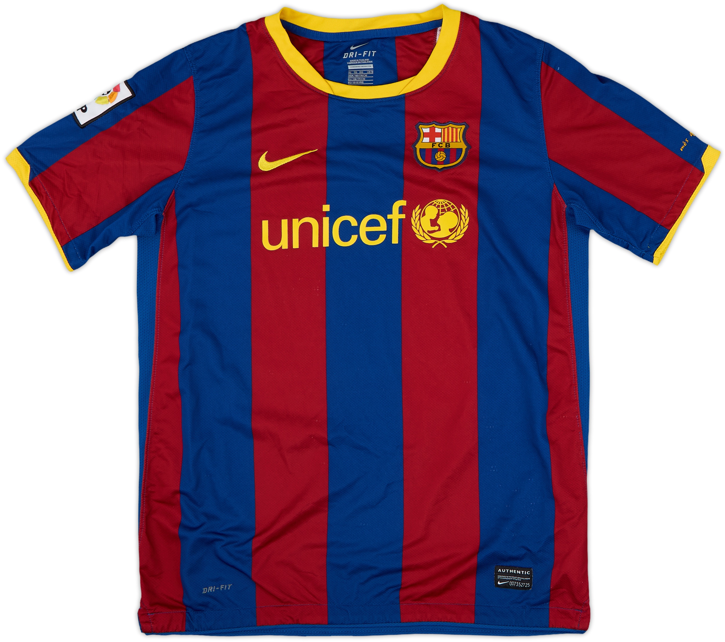 FC Barcelona 2010年 ポロシャツ 【貴重】 2010-11 Barcelona Home Shirt - 8/10 - (XL.Boys)