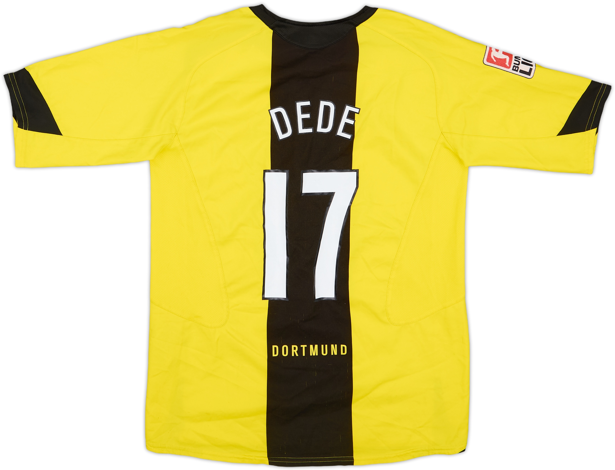 2005-06 Borussia Dortmund Home Shirt Dede #17 - 7/10 - (XL.Boys)