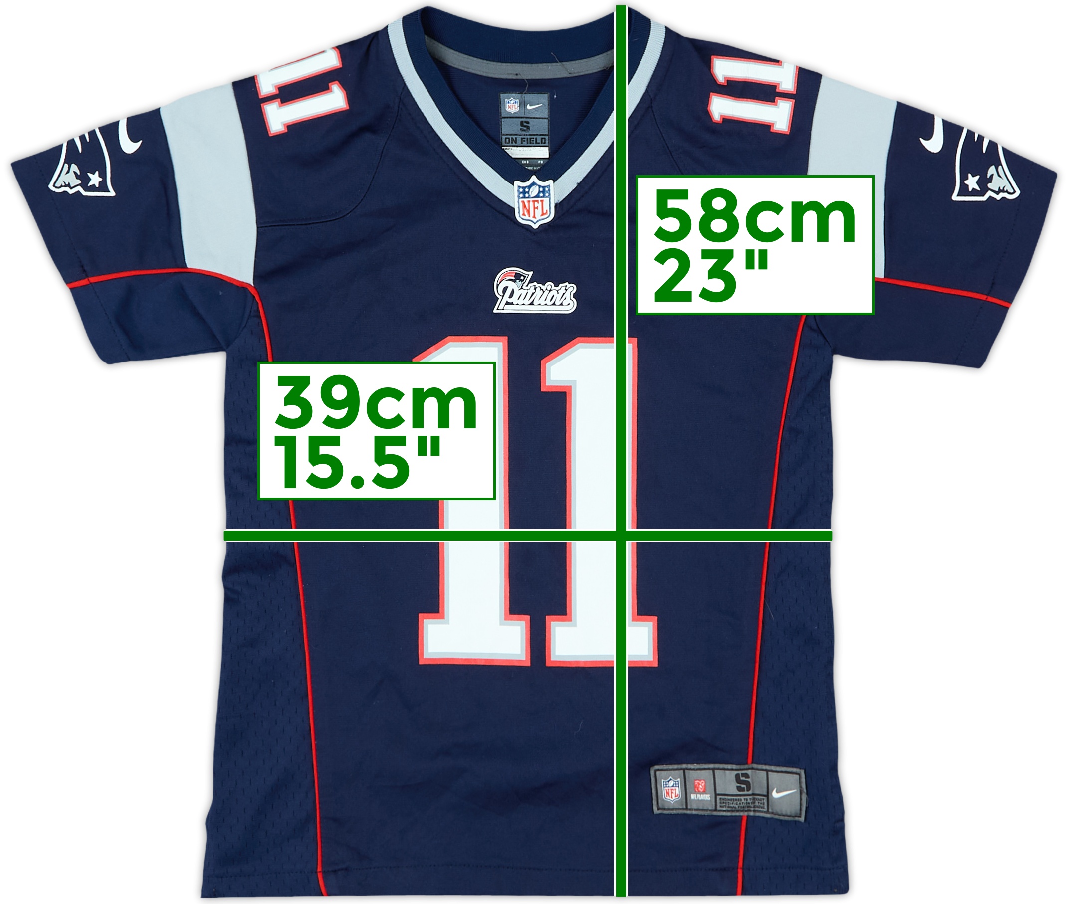 2012-19 New England Patriots Edelman #11 Nike Game Home