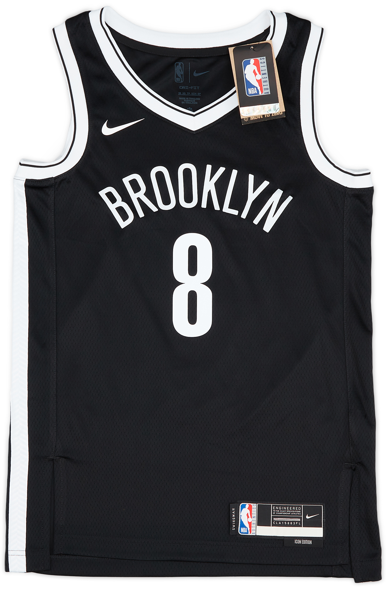 202123 Brooklyn Nets Mills 8 Nike Swingman Away Jersey (XS)