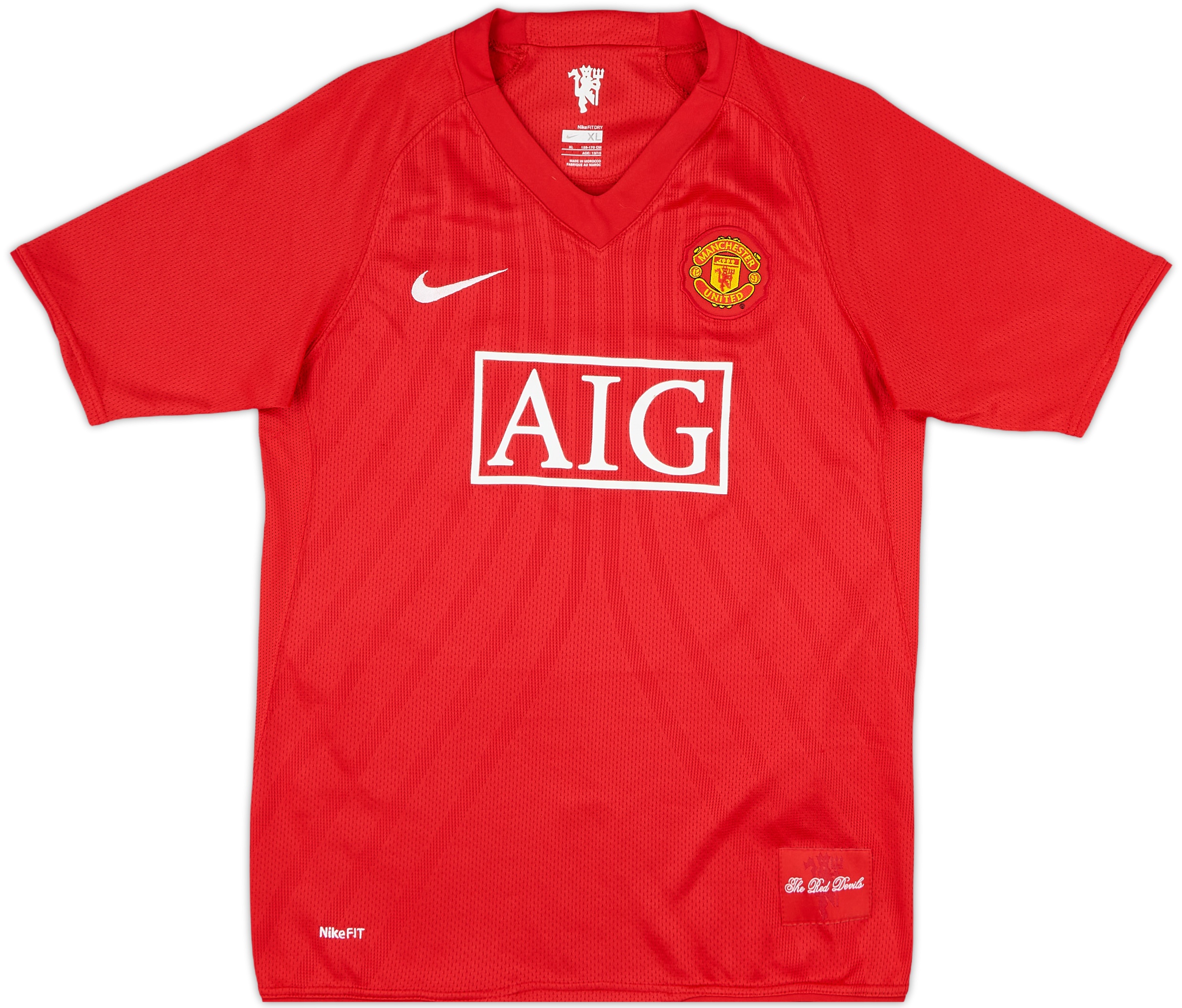 2007-09 Manchester United Home Shirt Ronaldo #7 - 8/10 - (L