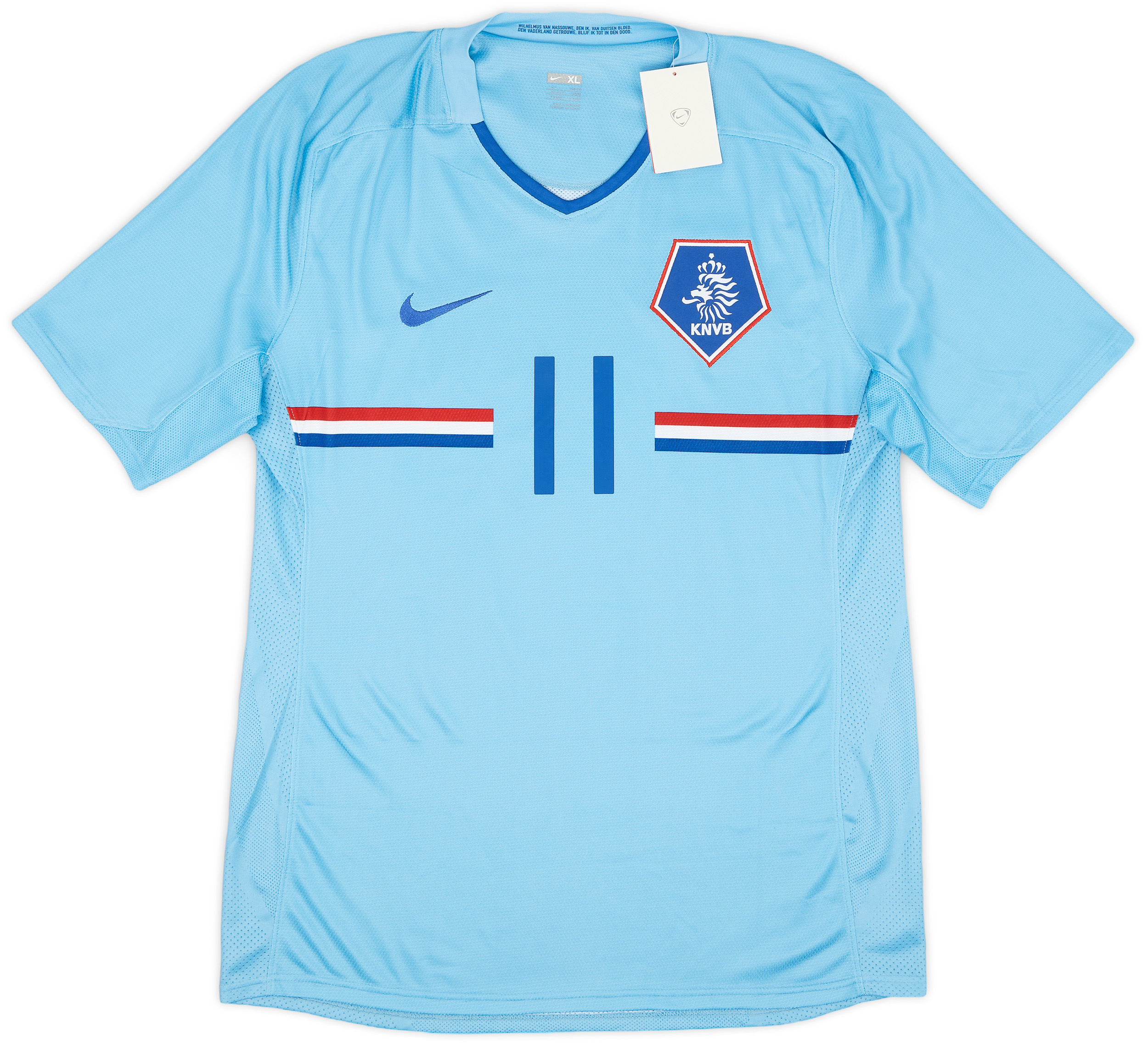 応援グッズ Netherlands No.11 ROBBEN 2012-13 Netherlands Home Shirt Robben #11