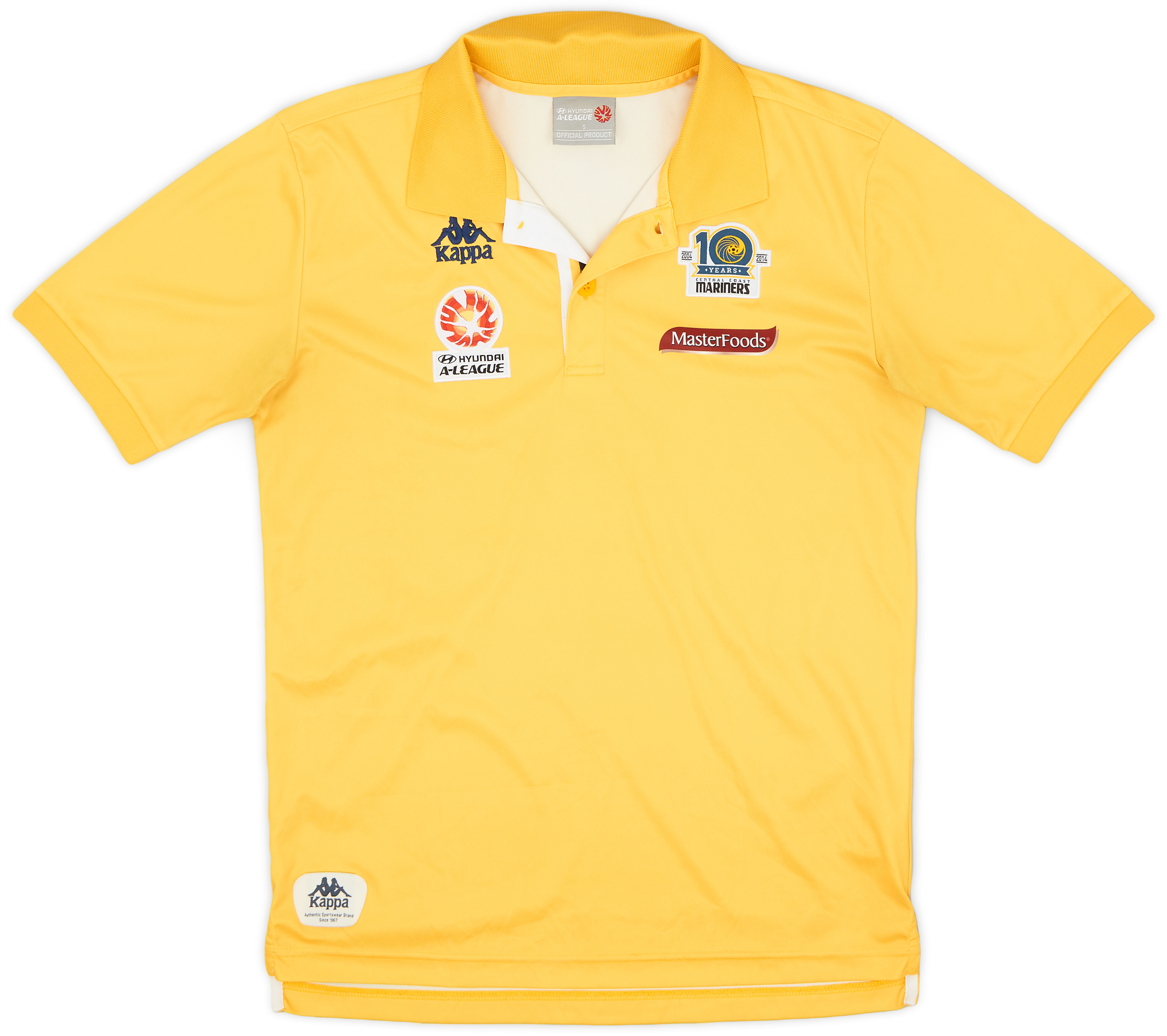 2013-14 Central Coast Mariners Kappa Polo Shirt 8/10 (S)