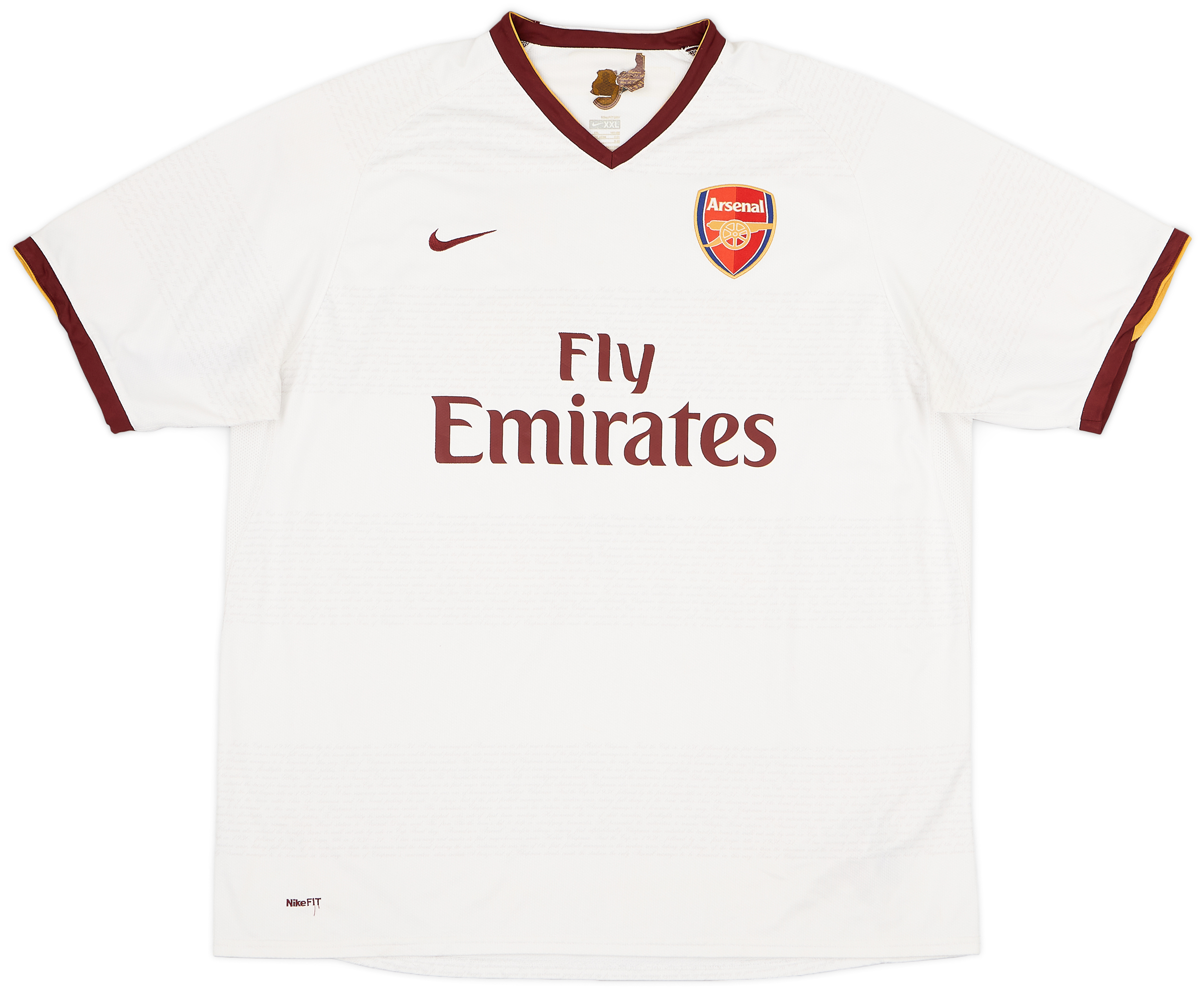2007 08 Arsenal Away Shirt Clichy 22 7 10 XXL