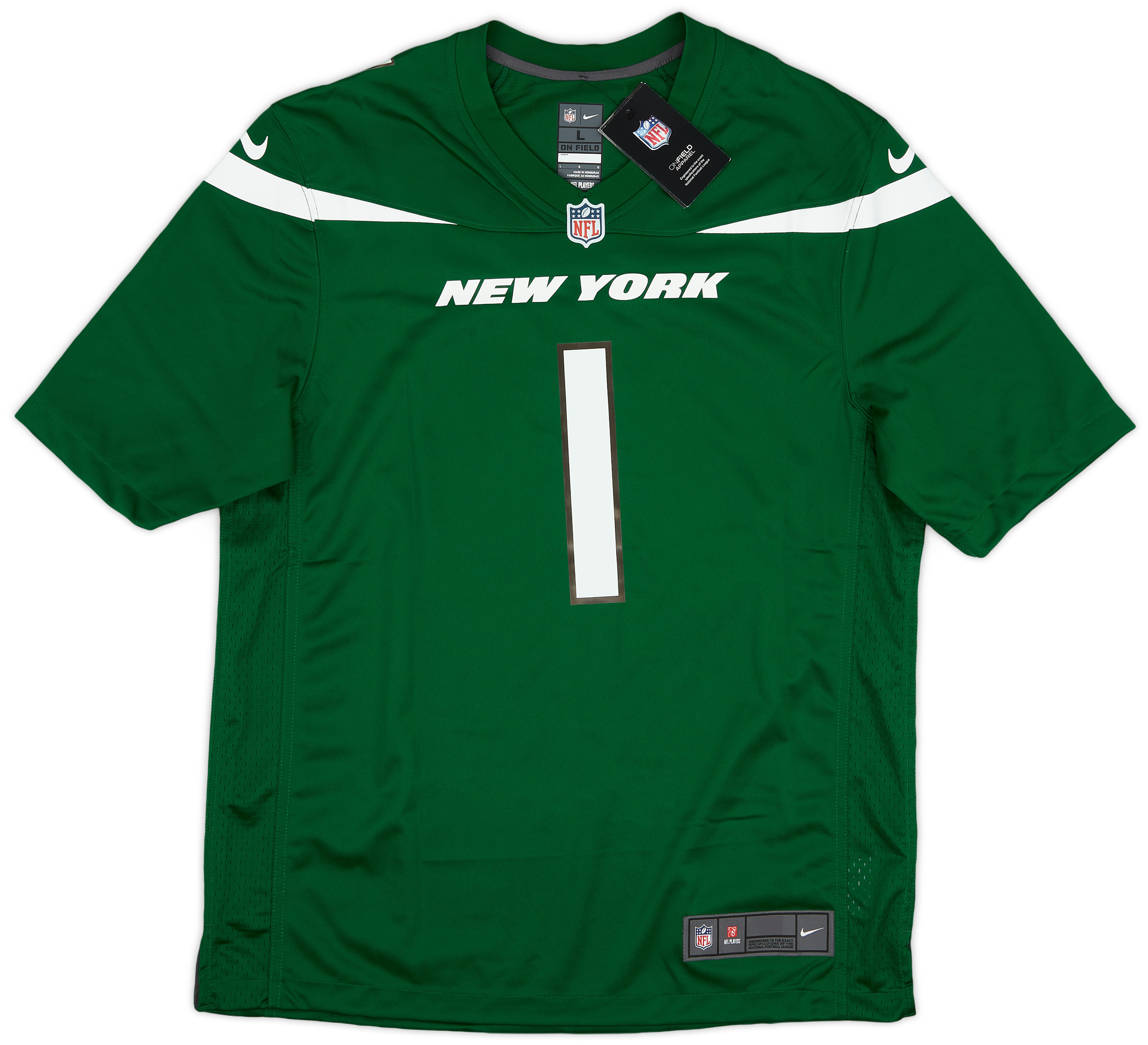 202223 New York Jets Gardner 1 Nike Game Home Jersey (L)